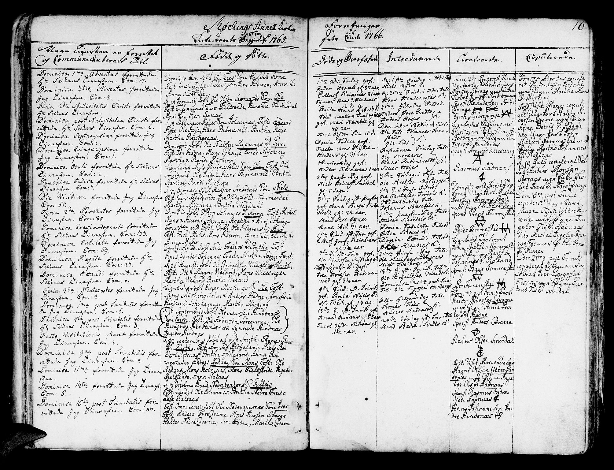 Lindås Sokneprestembete, AV/SAB-A-76701/H/Haa/Haaa/L0004: Parish register (official) no. A 4, 1764-1791, p. 16