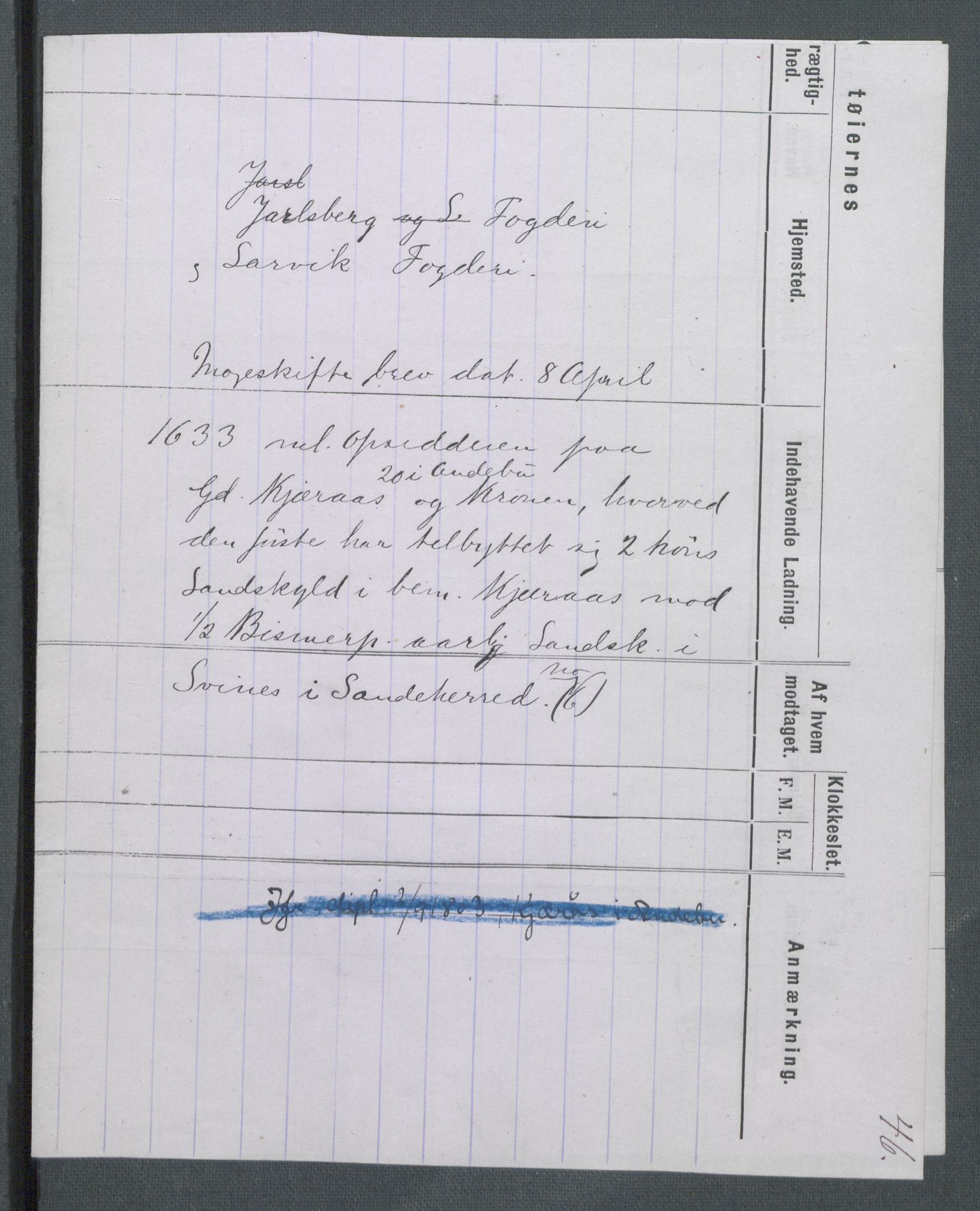 Riksarkivets diplomsamling, AV/RA-EA-5965/F02/L0144: Dokumenter, 1633, p. 28