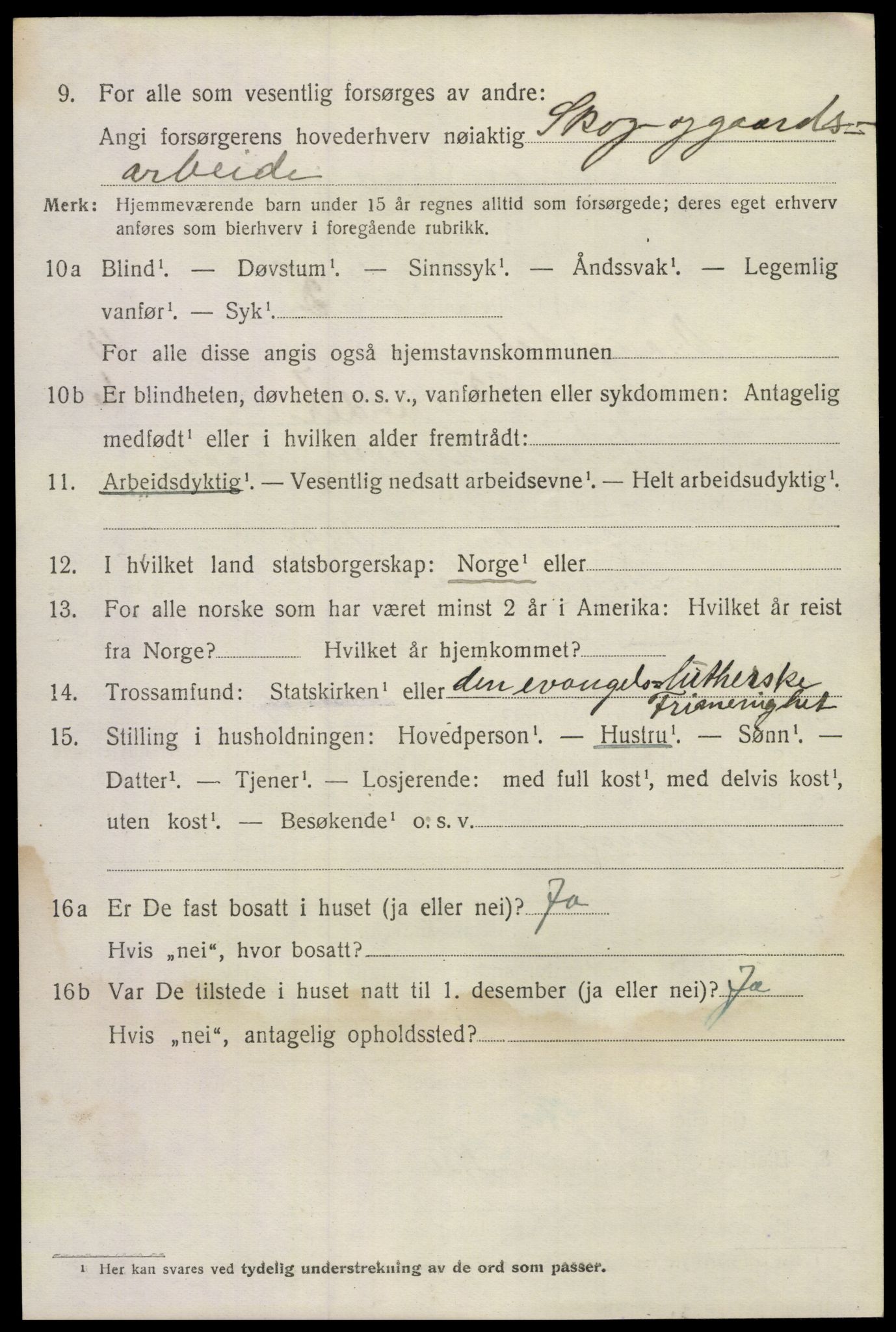 SAKO, 1920 census for Drangedal, 1920, p. 7796