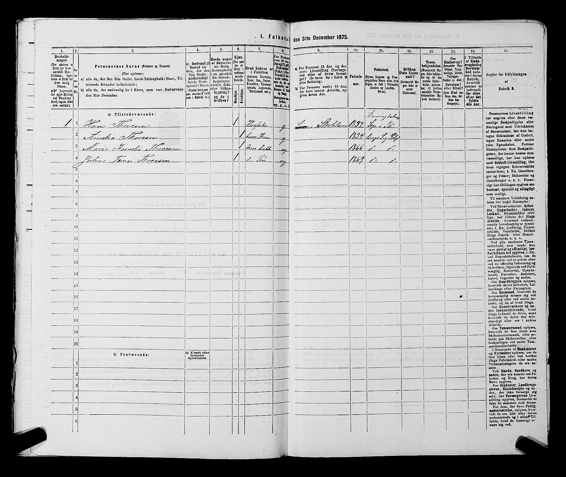 RA, 1875 census for 0116P Berg, 1875, p. 459