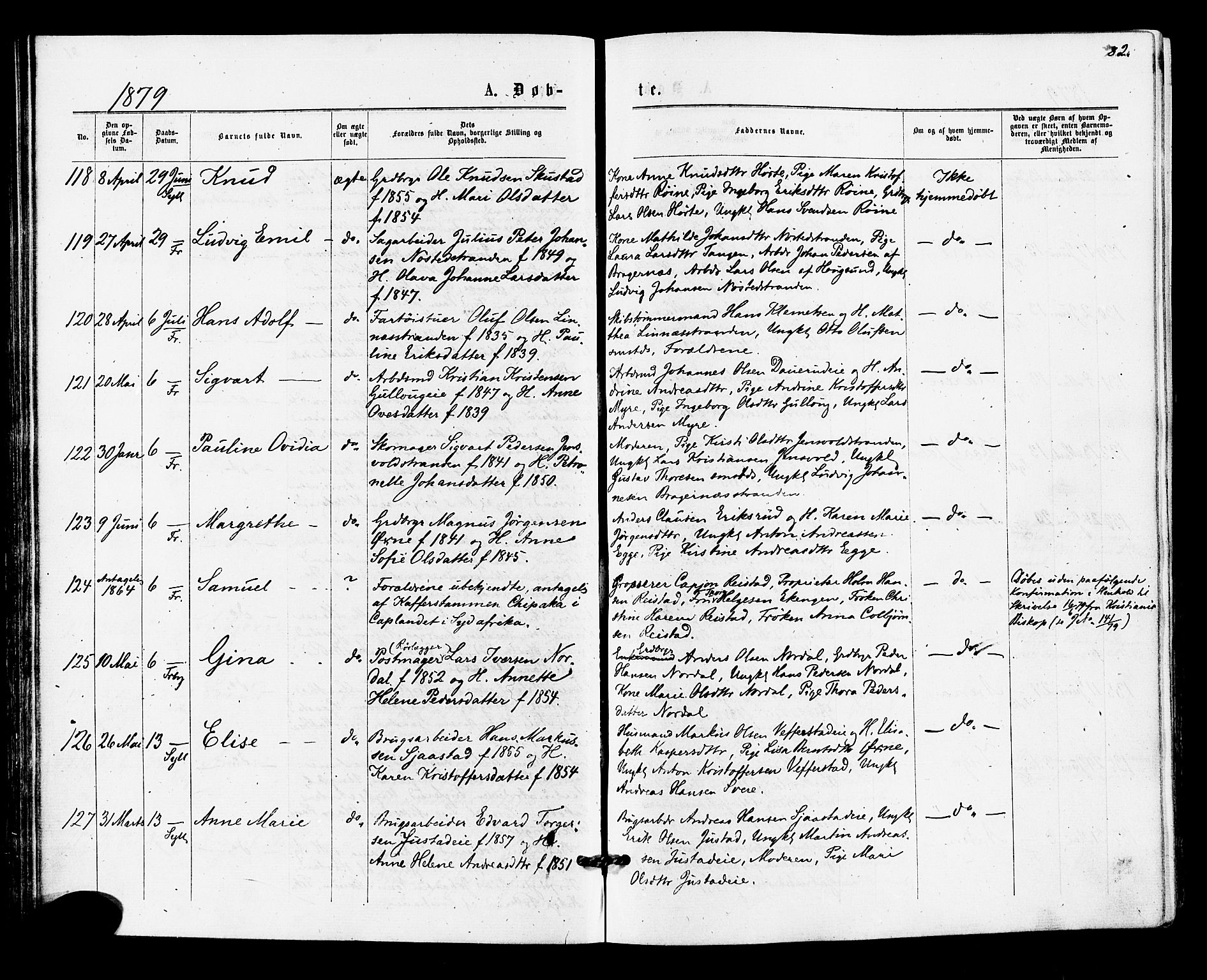 Lier kirkebøker, SAKO/A-230/F/Fa/L0014: Parish register (official) no. I 14, 1875-1882, p. 82