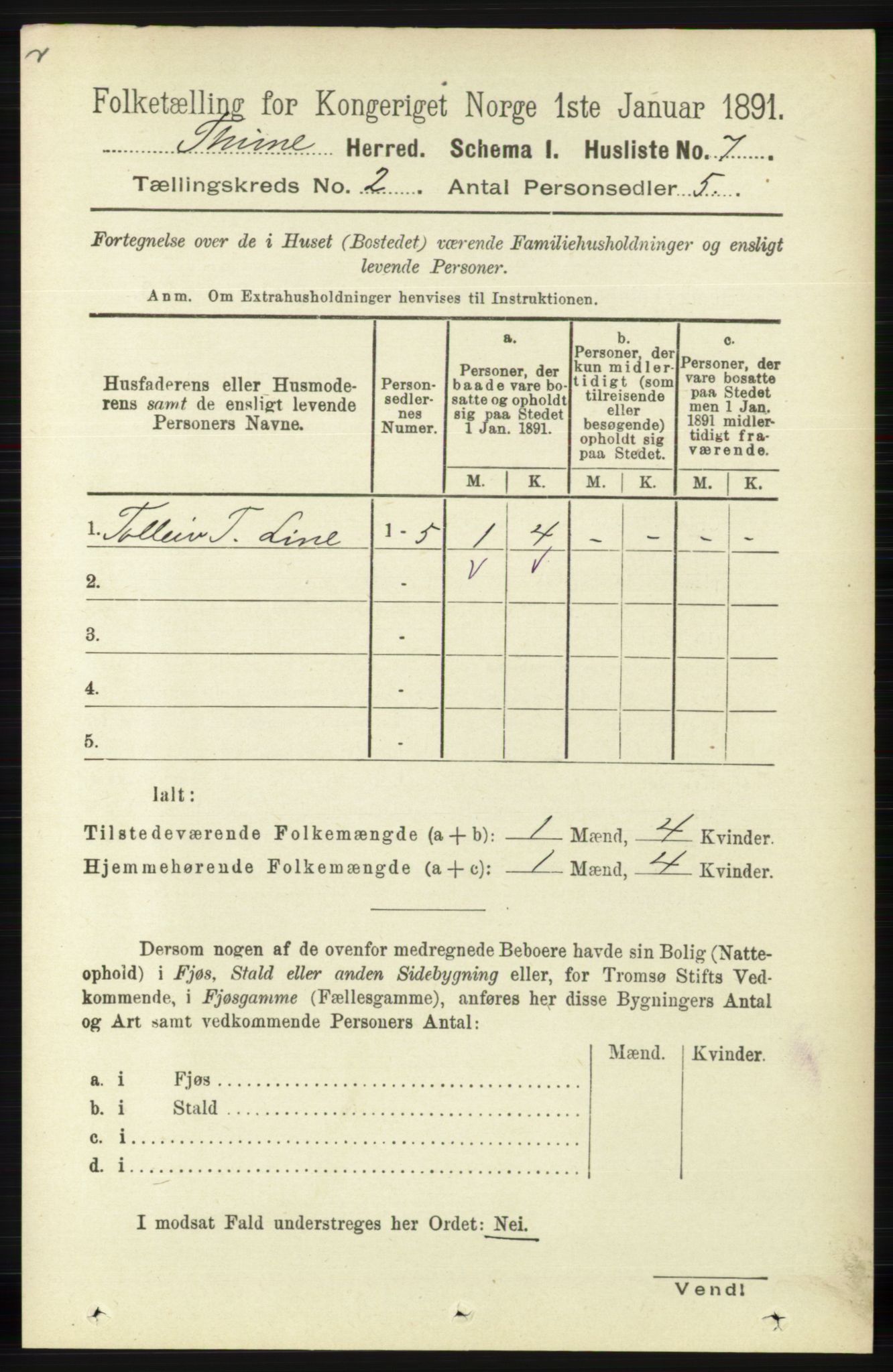 RA, 1891 census for 1121 Time, 1891, p. 626