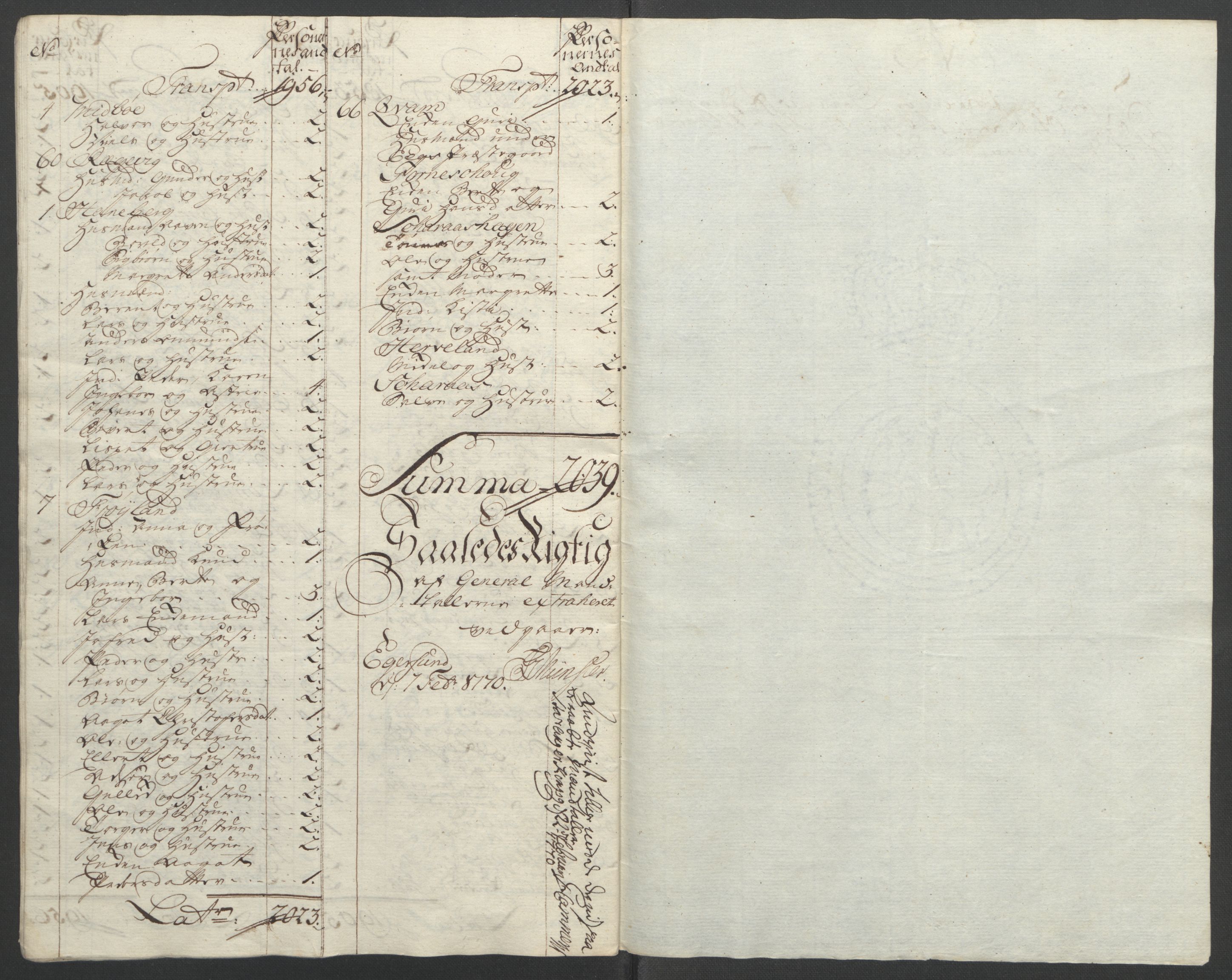 Rentekammeret inntil 1814, Reviderte regnskaper, Fogderegnskap, AV/RA-EA-4092/R46/L2836: Ekstraskatten Jæren og Dalane, 1764-1766, p. 284