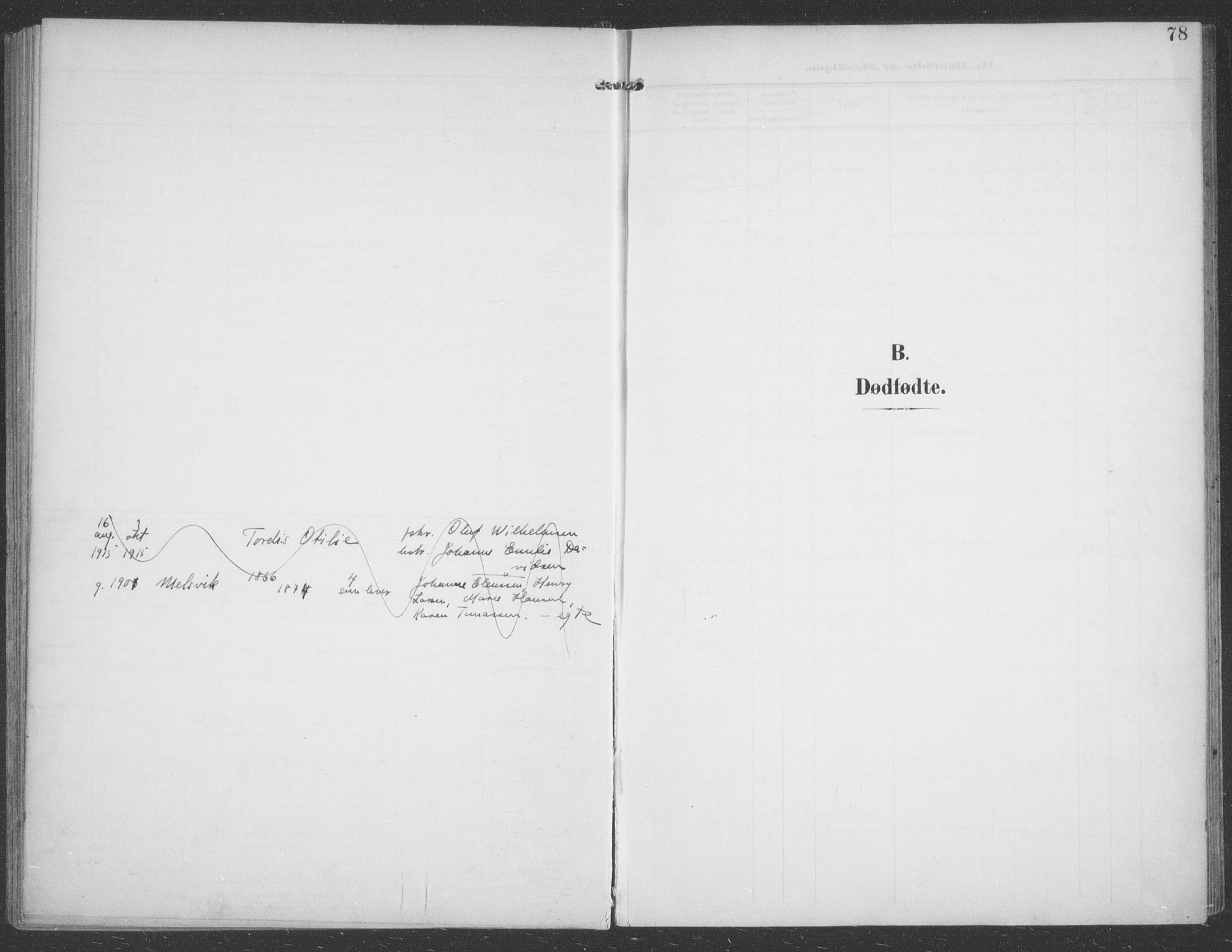 Talvik sokneprestkontor, SATØ/S-1337/H/Ha/L0017kirke: Parish register (official) no. 17, 1906-1915, p. 78