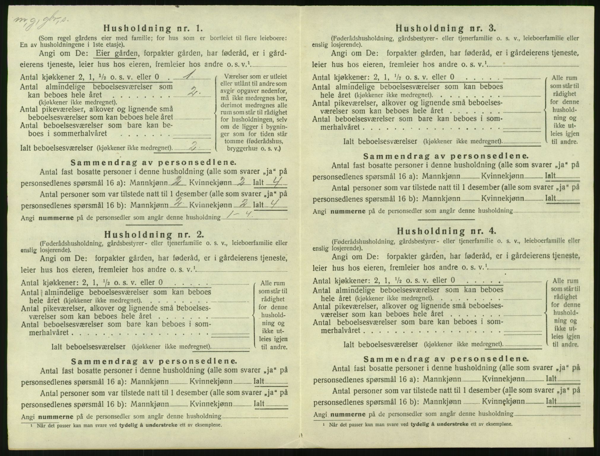 SAT, 1920 census for Aukra, 1920, p. 996