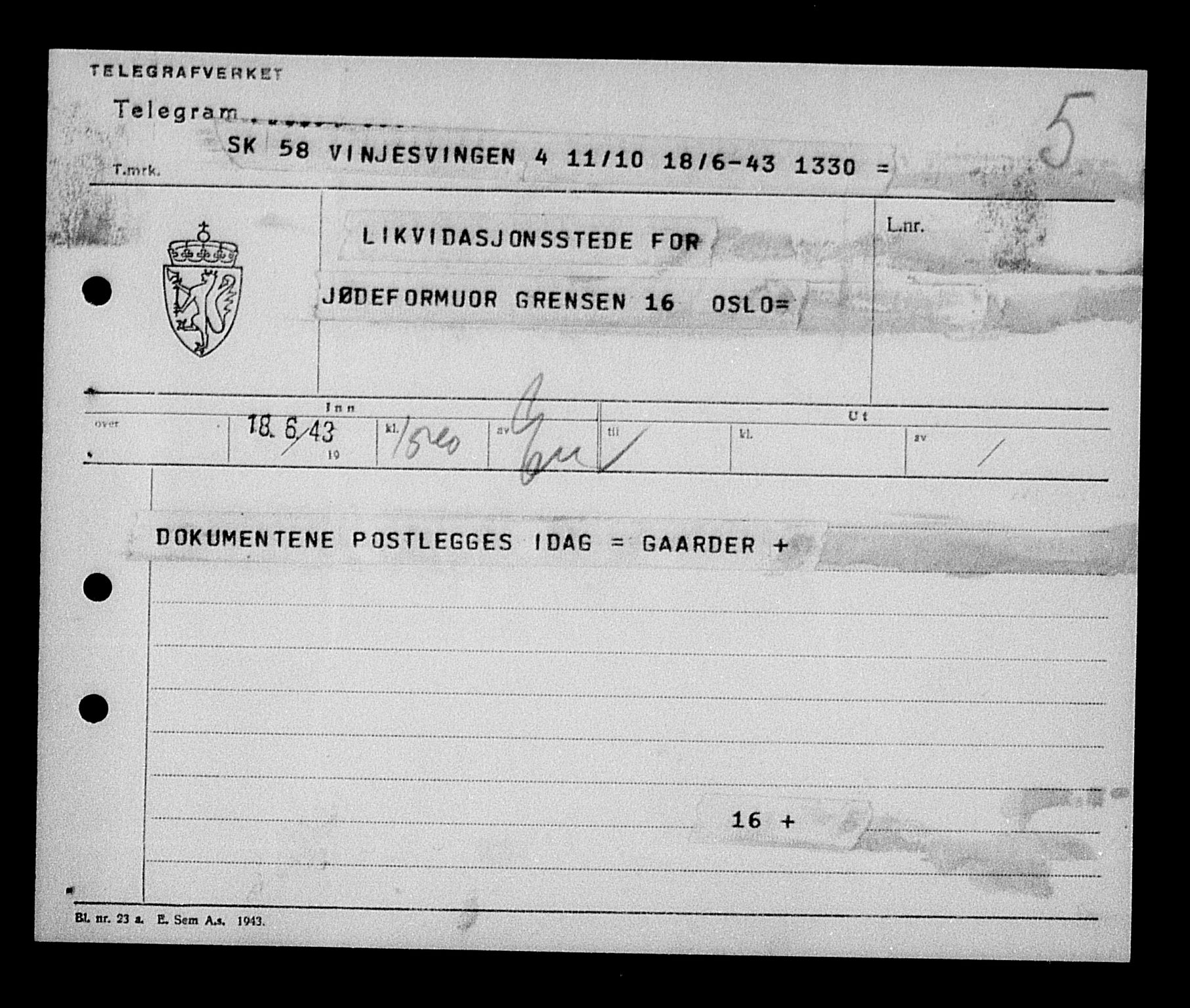 Justisdepartementet, Tilbakeføringskontoret for inndratte formuer, AV/RA-S-1564/H/Hc/Hcd/L0989: --, 1945-1947, p. 593