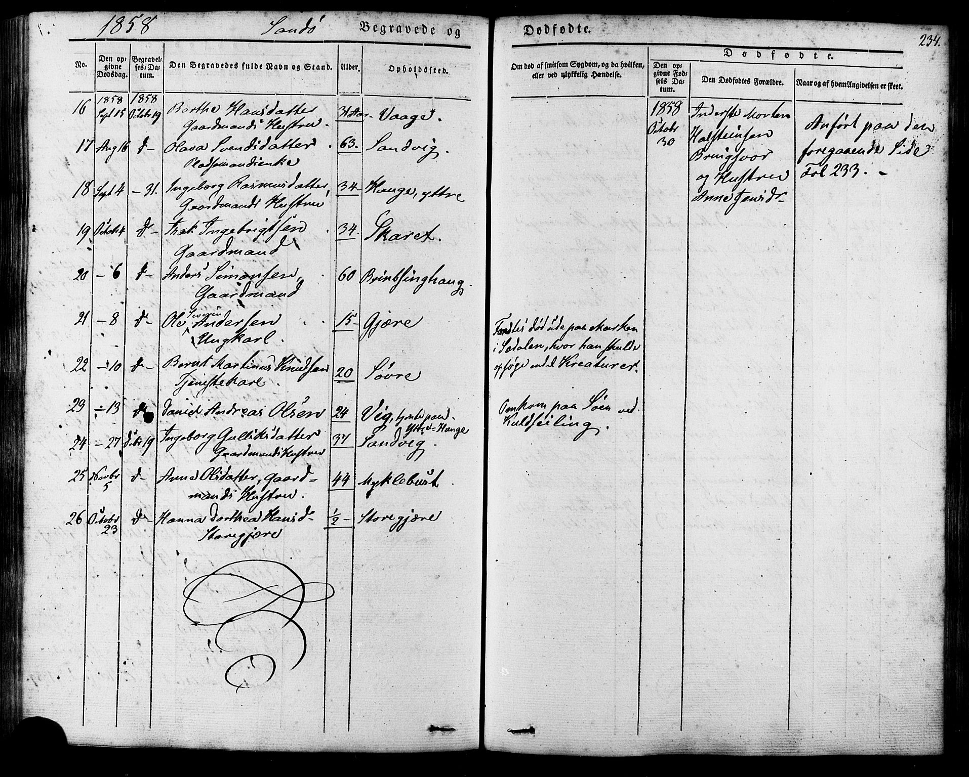 Ministerialprotokoller, klokkerbøker og fødselsregistre - Møre og Romsdal, AV/SAT-A-1454/503/L0034: Parish register (official) no. 503A02, 1841-1884, p. 234