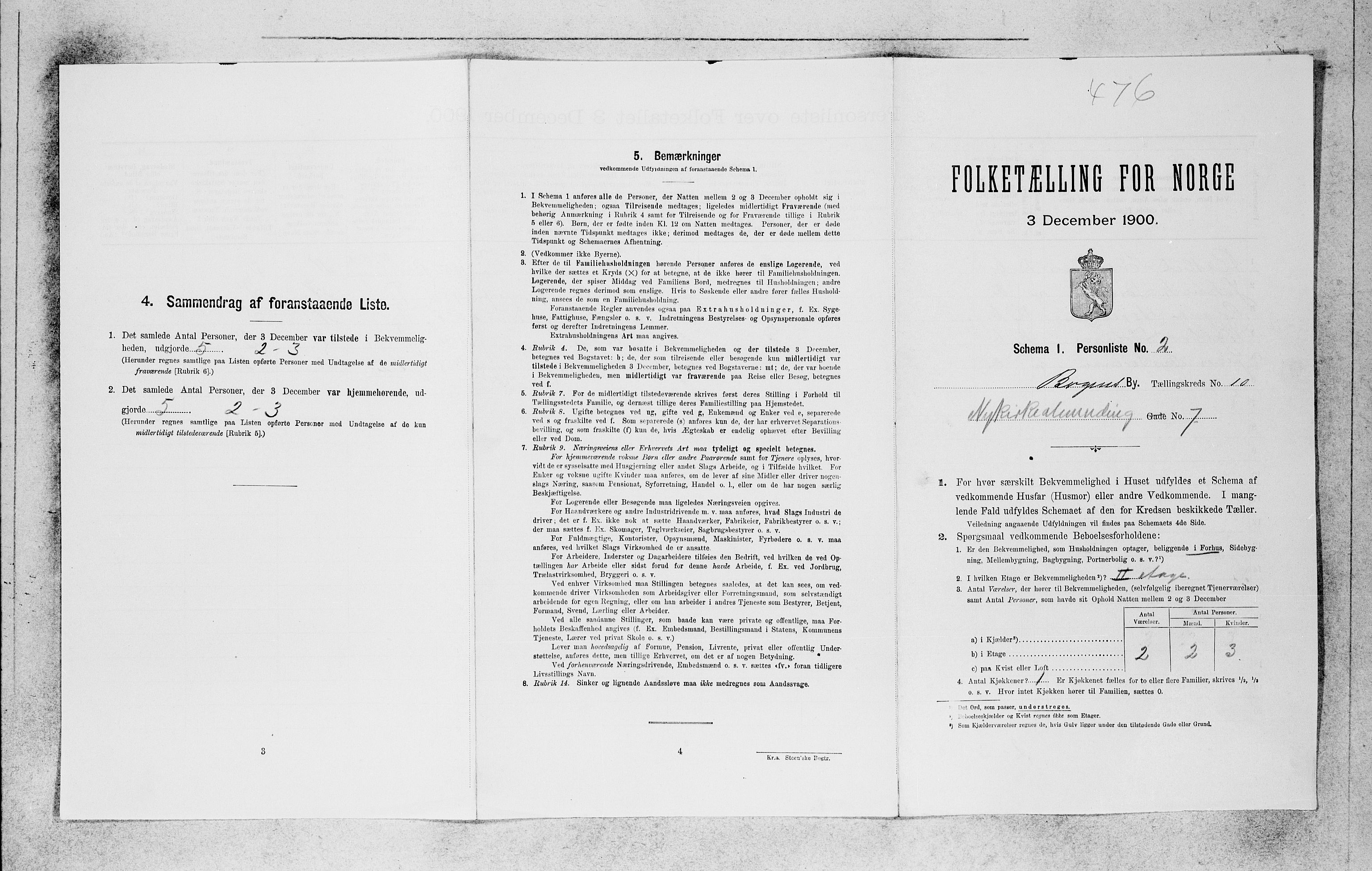 SAB, 1900 census for Bergen, 1900, p. 1937