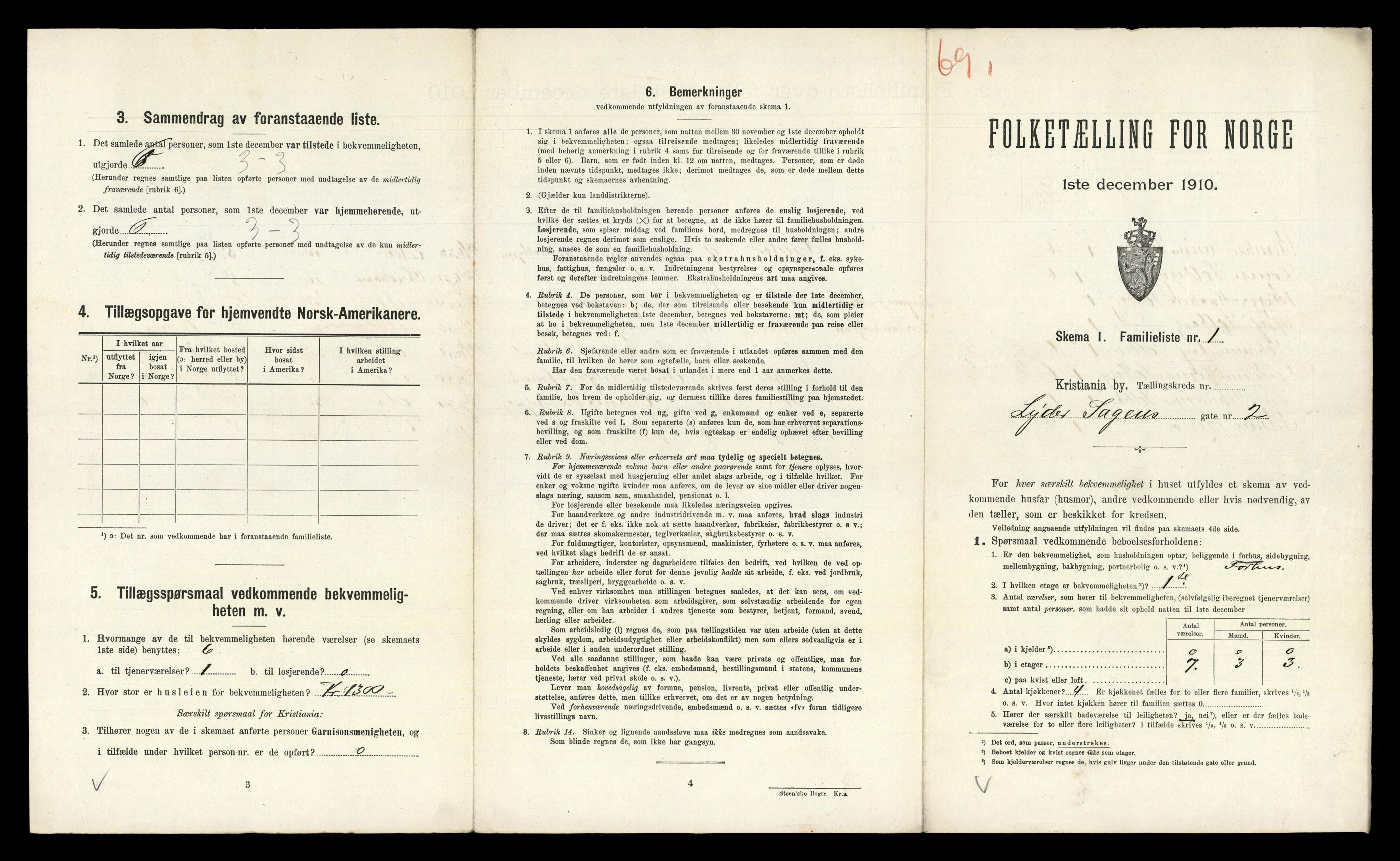 RA, 1910 census for Kristiania, 1910, p. 57389