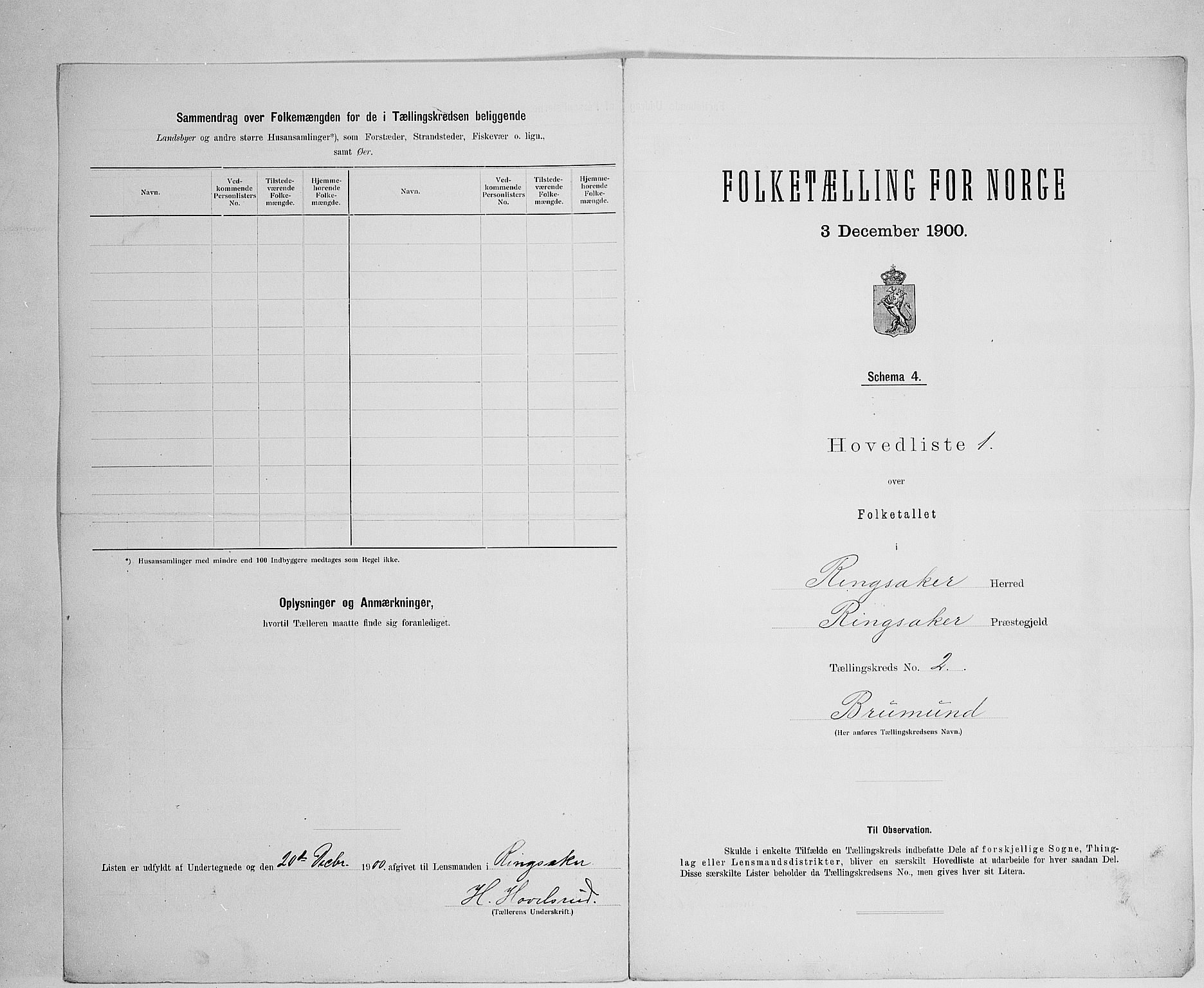 SAH, 1900 census for Ringsaker, 1900, p. 35