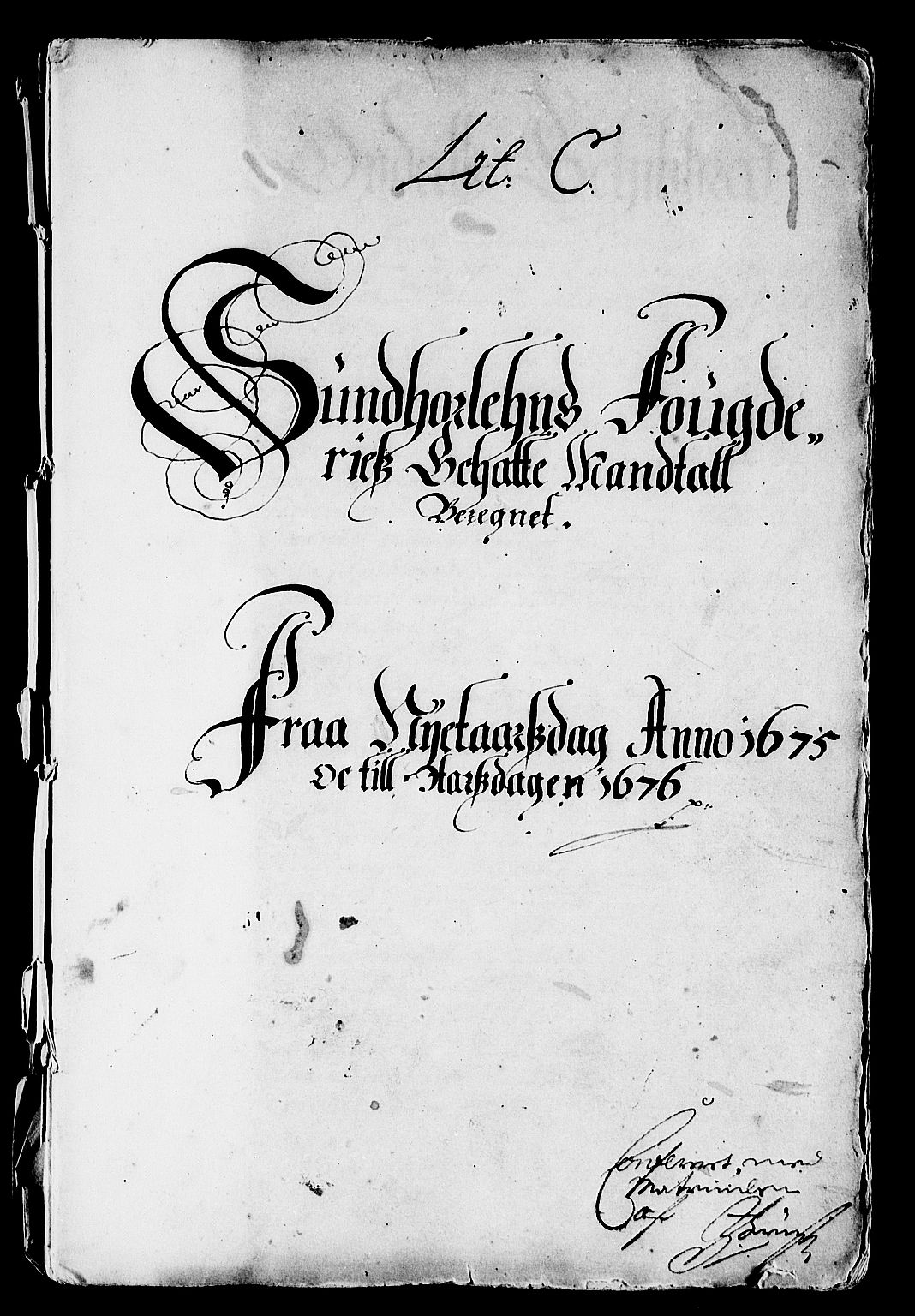 Rentekammeret inntil 1814, Reviderte regnskaper, Stiftamtstueregnskaper, Bergen stiftamt, RA/EA-6043/R/Rc/L0040: Bergen stiftamt, 1675