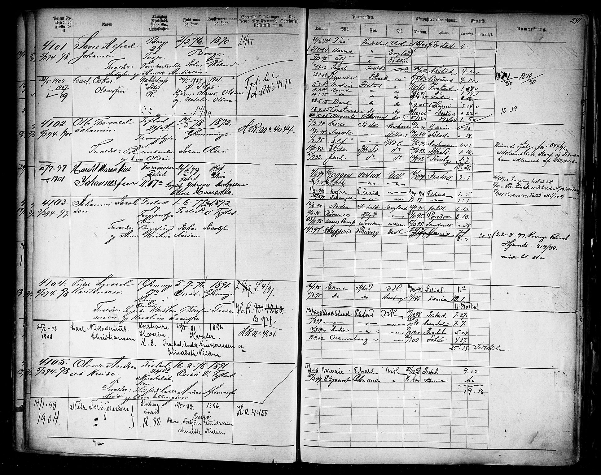 Fredrikstad mønstringskontor, AV/SAO-A-10569b/F/Fc/Fca/L0008: Annotasjonsrulle, 1898-1916, p. 23
