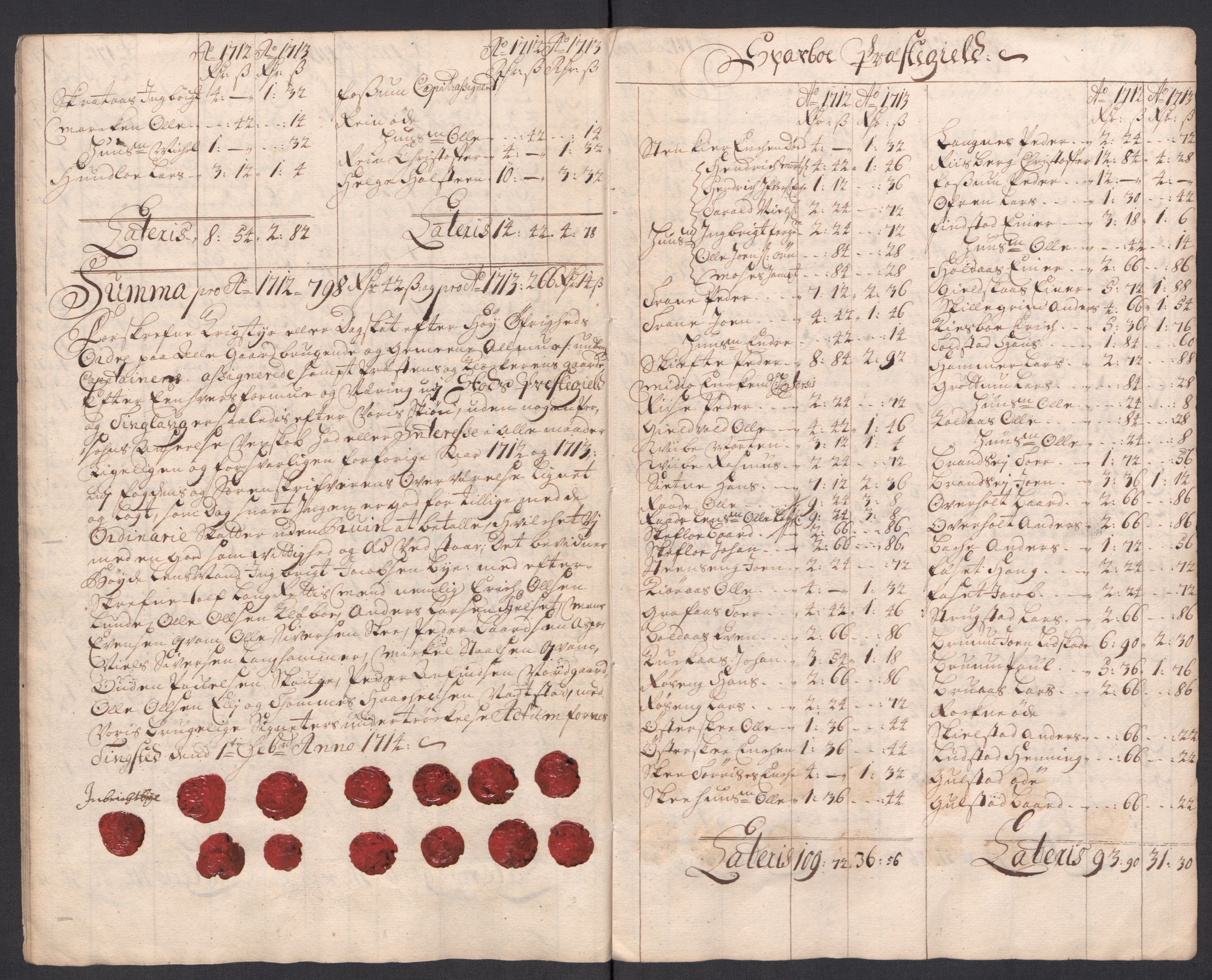 Rentekammeret inntil 1814, Reviderte regnskaper, Fogderegnskap, AV/RA-EA-4092/R63/L4321: Fogderegnskap Inderøy, 1713, p. 263