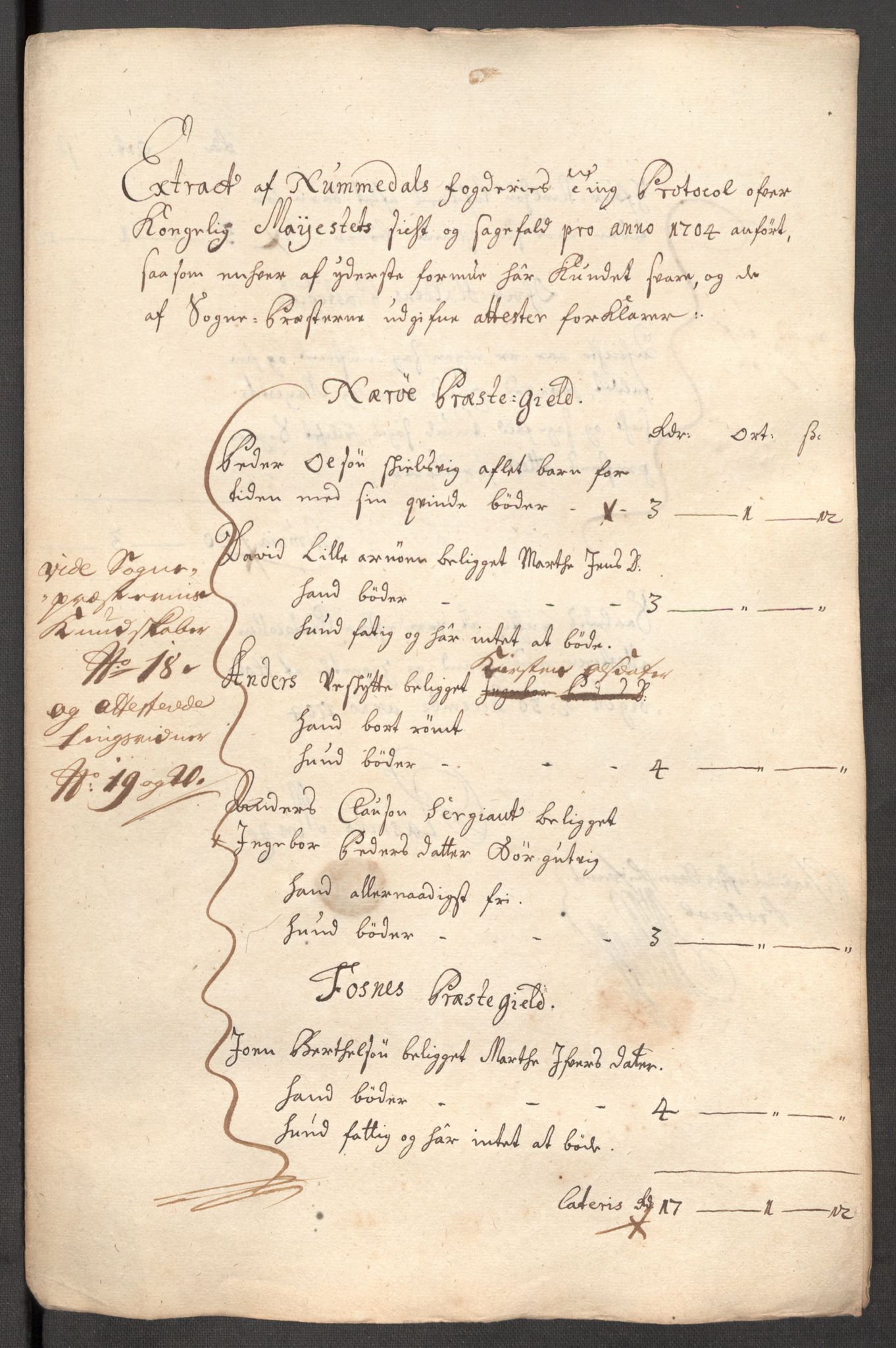 Rentekammeret inntil 1814, Reviderte regnskaper, Fogderegnskap, RA/EA-4092/R64/L4428: Fogderegnskap Namdal, 1703-1704, p. 344