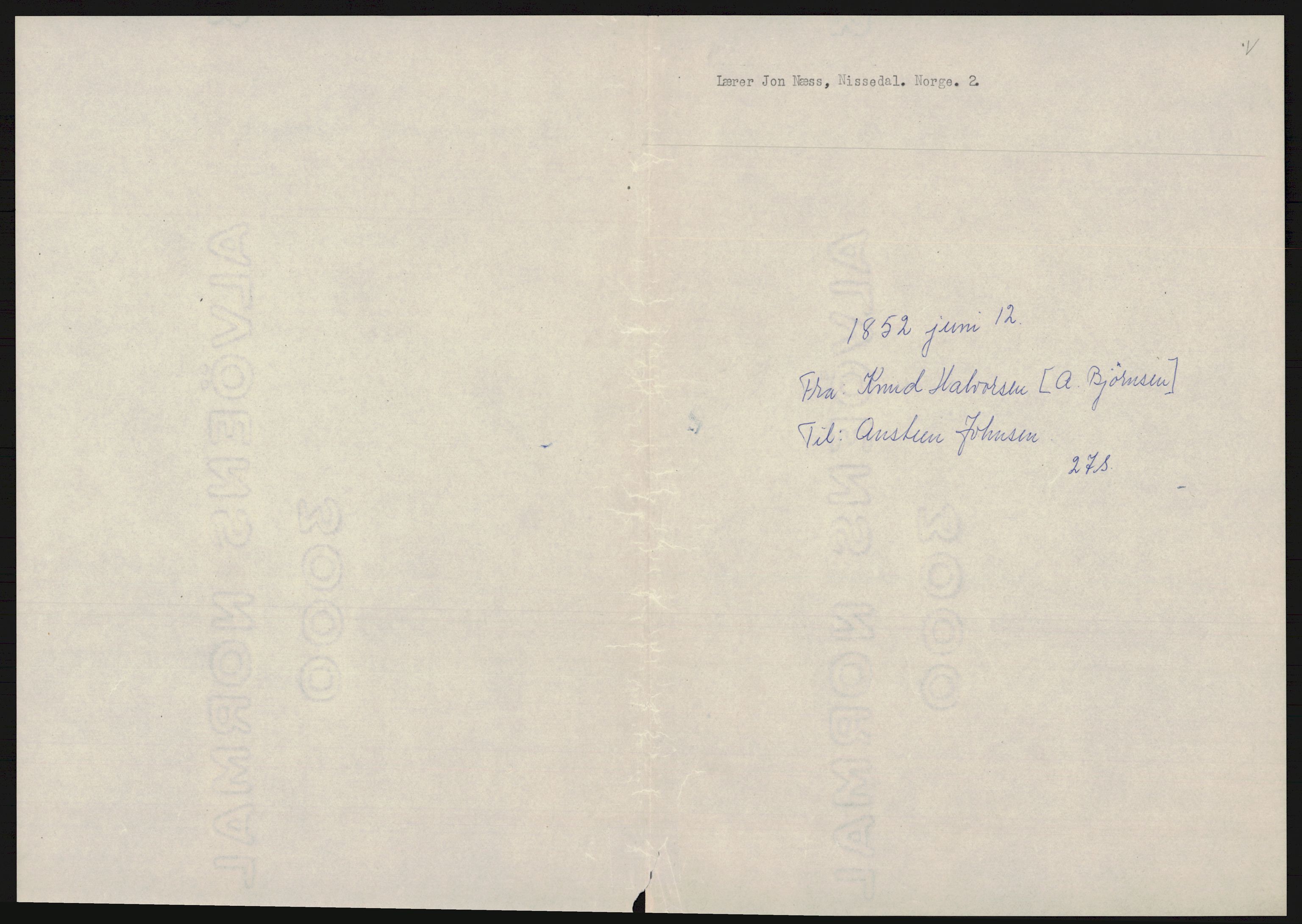 Samlinger til kildeutgivelse, Amerikabrevene, AV/RA-EA-4057/F/L0024: Innlån fra Telemark: Gunleiksrud - Willard, 1838-1914, p. 594