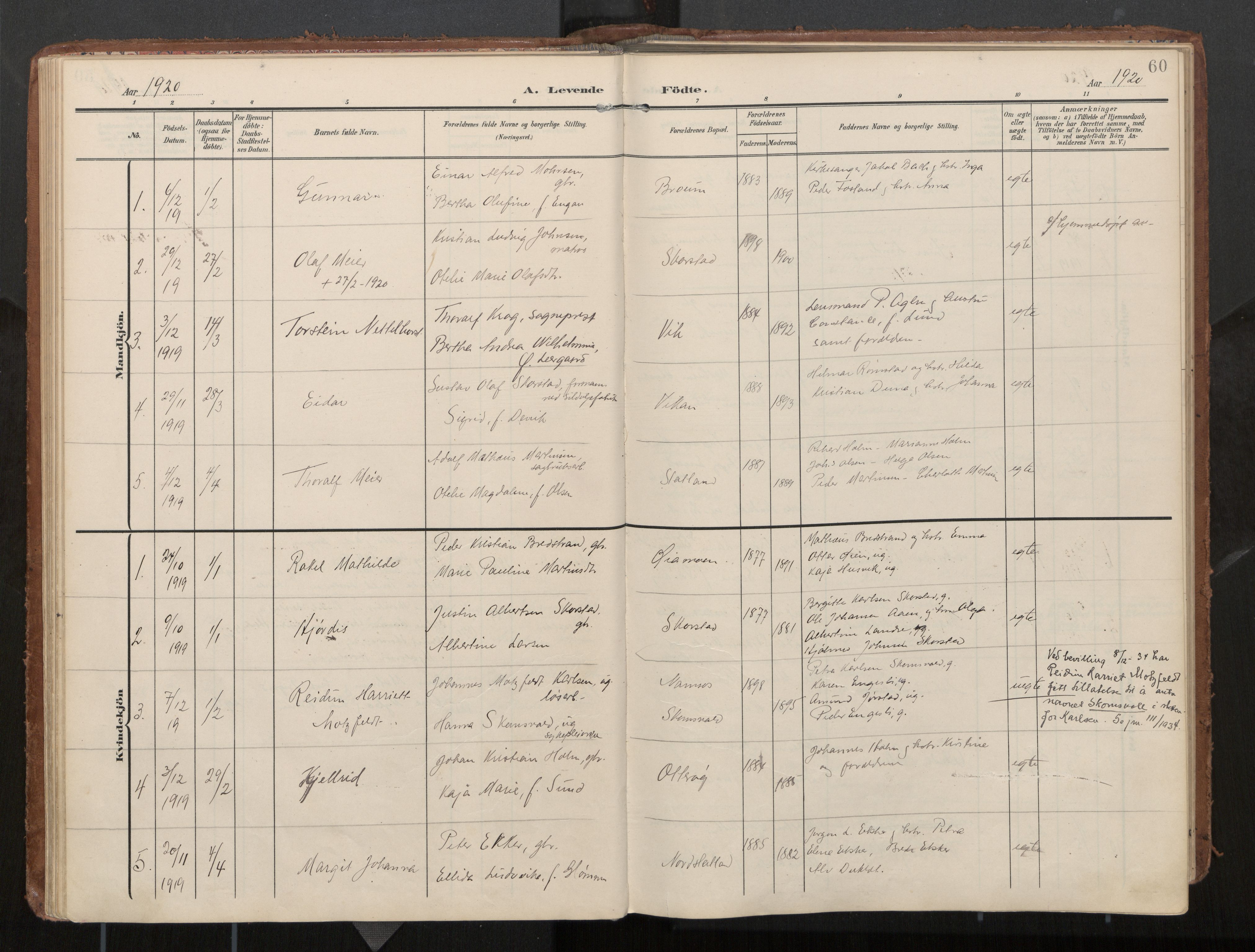 Ministerialprotokoller, klokkerbøker og fødselsregistre - Nord-Trøndelag, AV/SAT-A-1458/774/L0629: Parish register (official), 1904-1926, p. 60