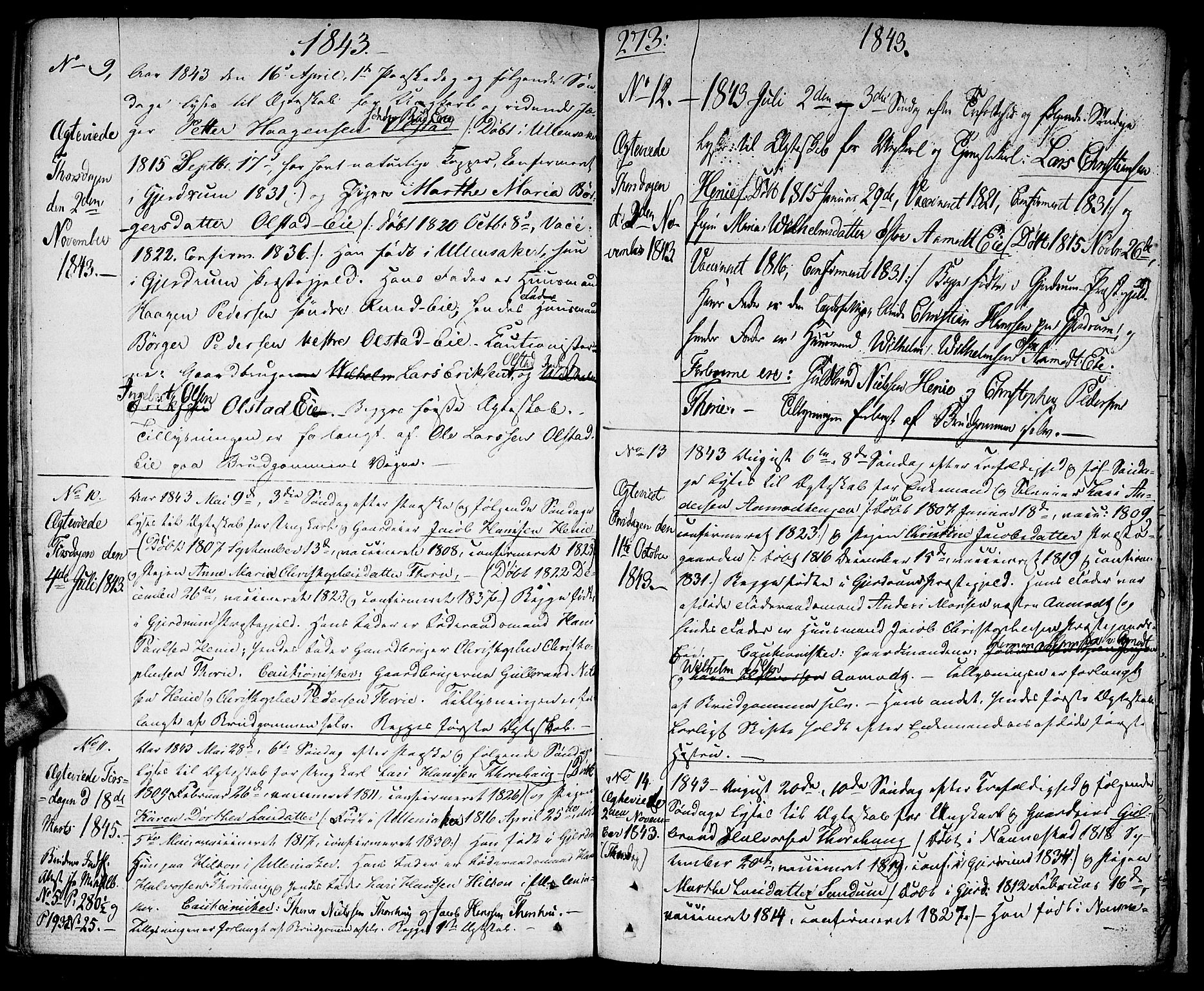 Gjerdrum prestekontor Kirkebøker, SAO/A-10412b/F/Fa/L0003: Parish register (official) no. I 3, 1798-1815, p. 273