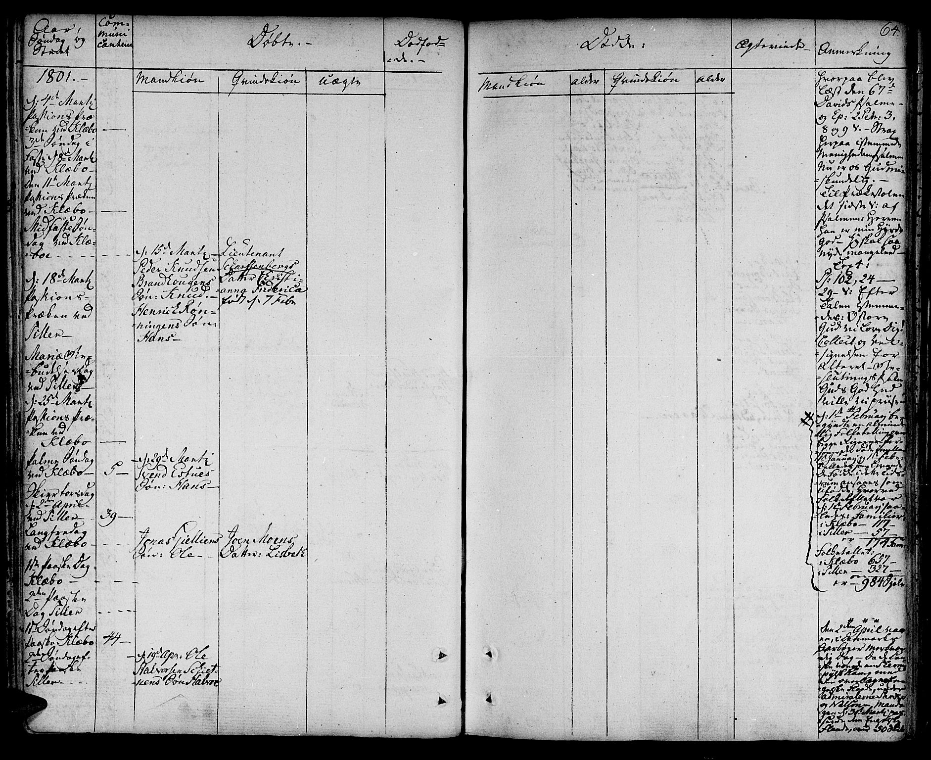 Ministerialprotokoller, klokkerbøker og fødselsregistre - Sør-Trøndelag, SAT/A-1456/618/L0438: Parish register (official) no. 618A03, 1783-1815, p. 64