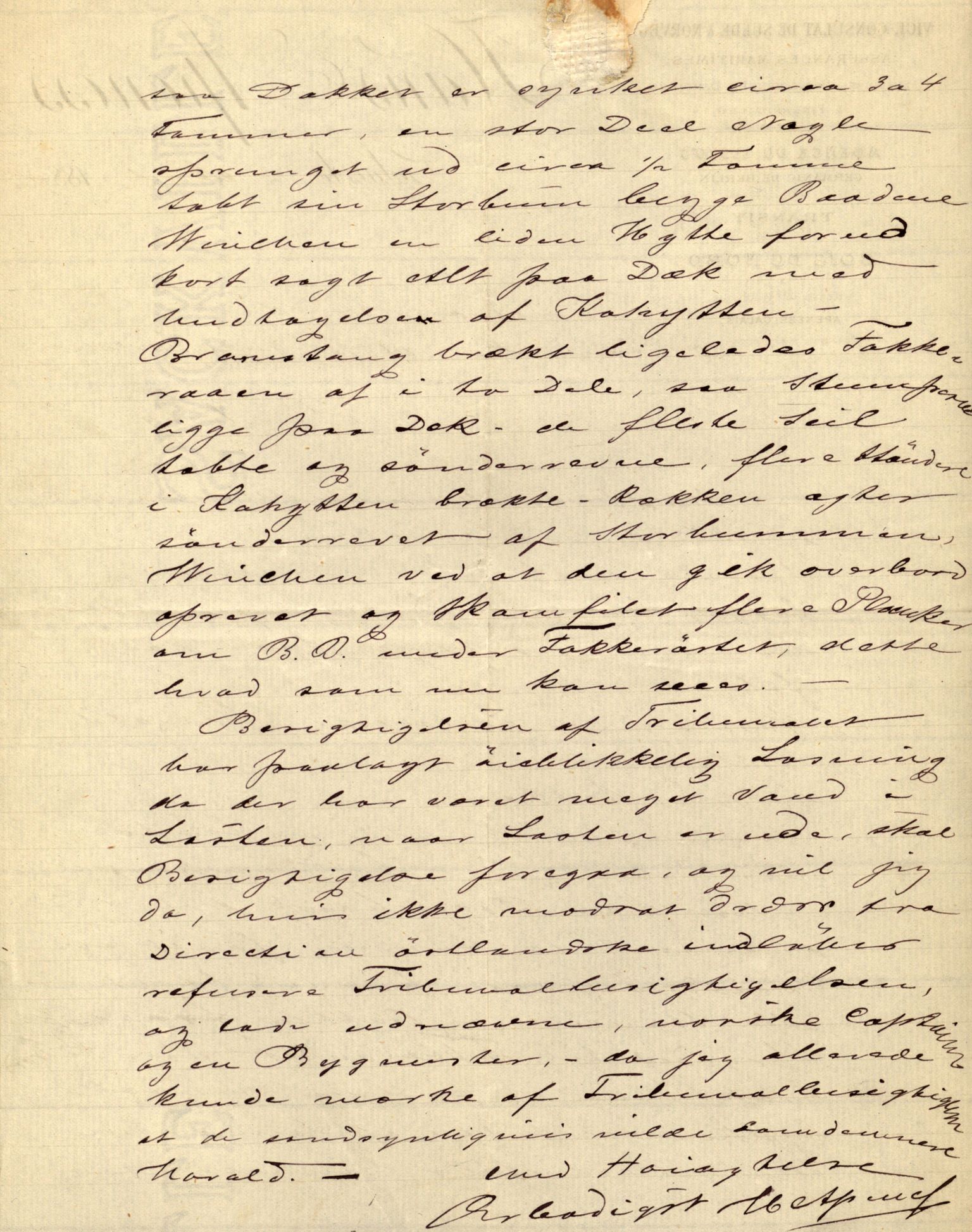 Pa 63 - Østlandske skibsassuranceforening, VEMU/A-1079/G/Ga/L0025/0004: Havaridokumenter / Imanuel, Hefhi, Guldregn, Haabet, Harald, Windsor, 1890, p. 104