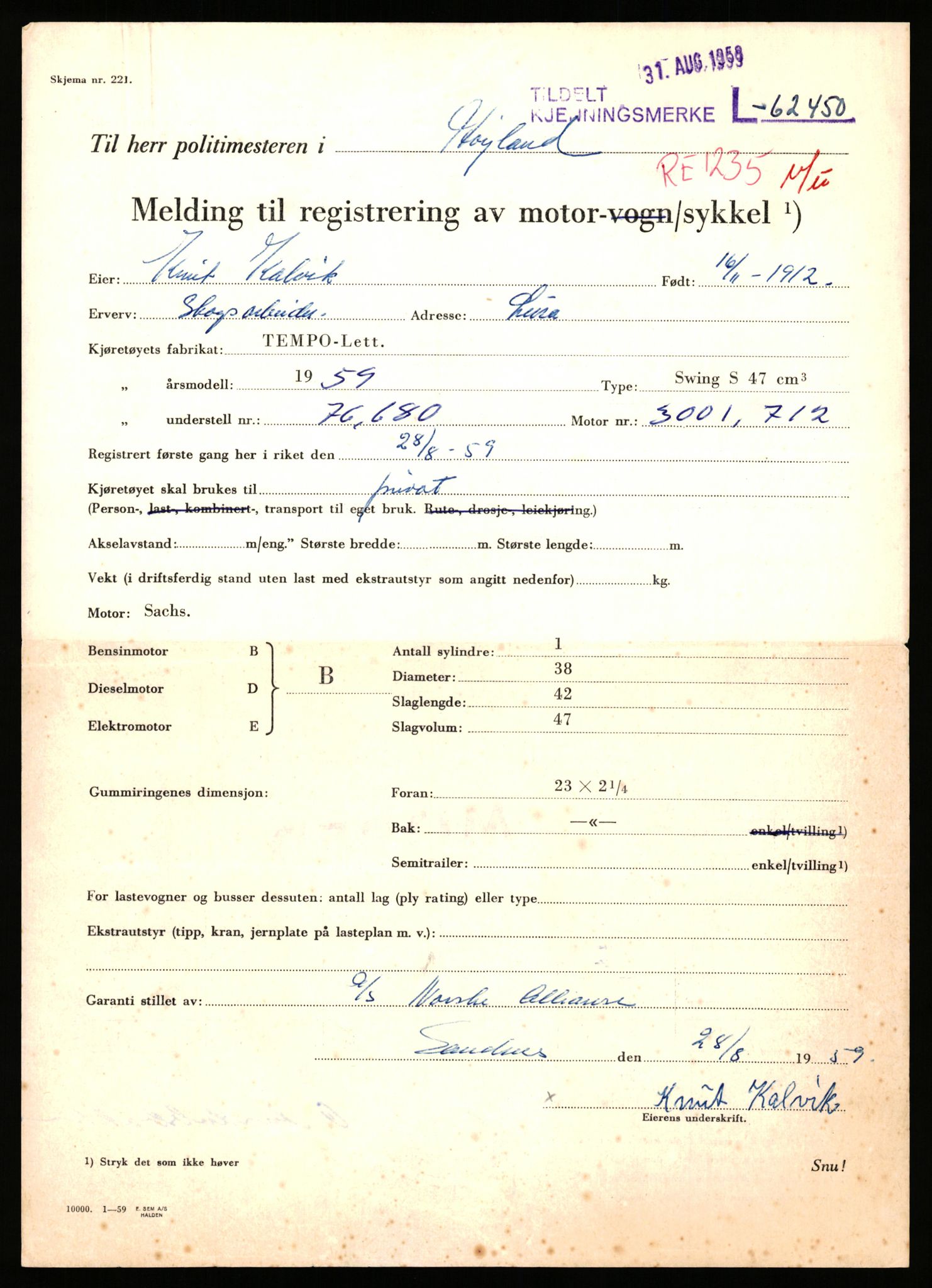 Stavanger trafikkstasjon, AV/SAST-A-101942/0/F/L0062: L-62000 - L-62699, 1930-1971, p. 1521