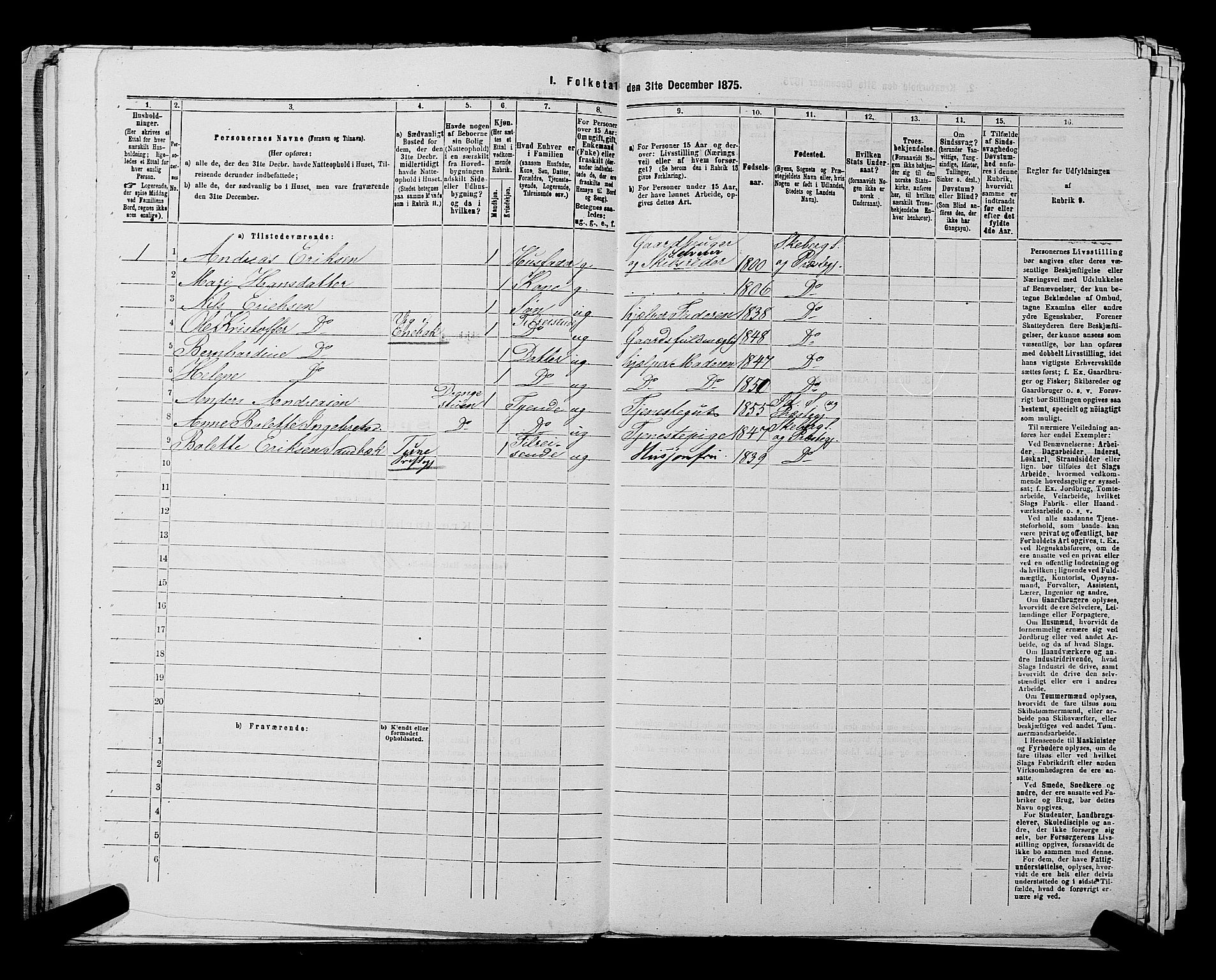 RA, 1875 census for 0115P Skjeberg, 1875, p. 894