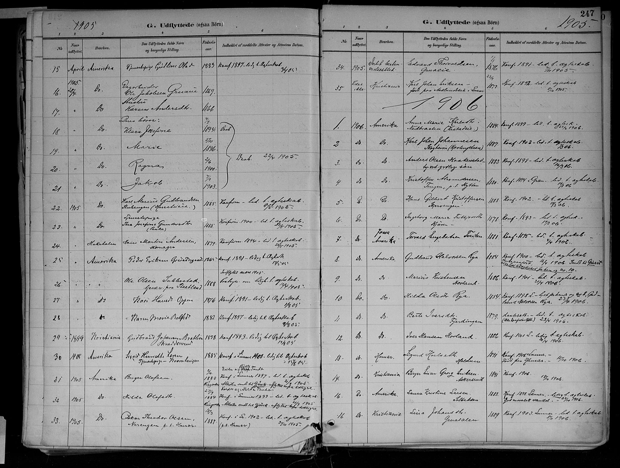 Jevnaker prestekontor, SAH/PREST-116/H/Ha/Haa/L0010: Parish register (official) no. 10, 1891-1906, p. 247