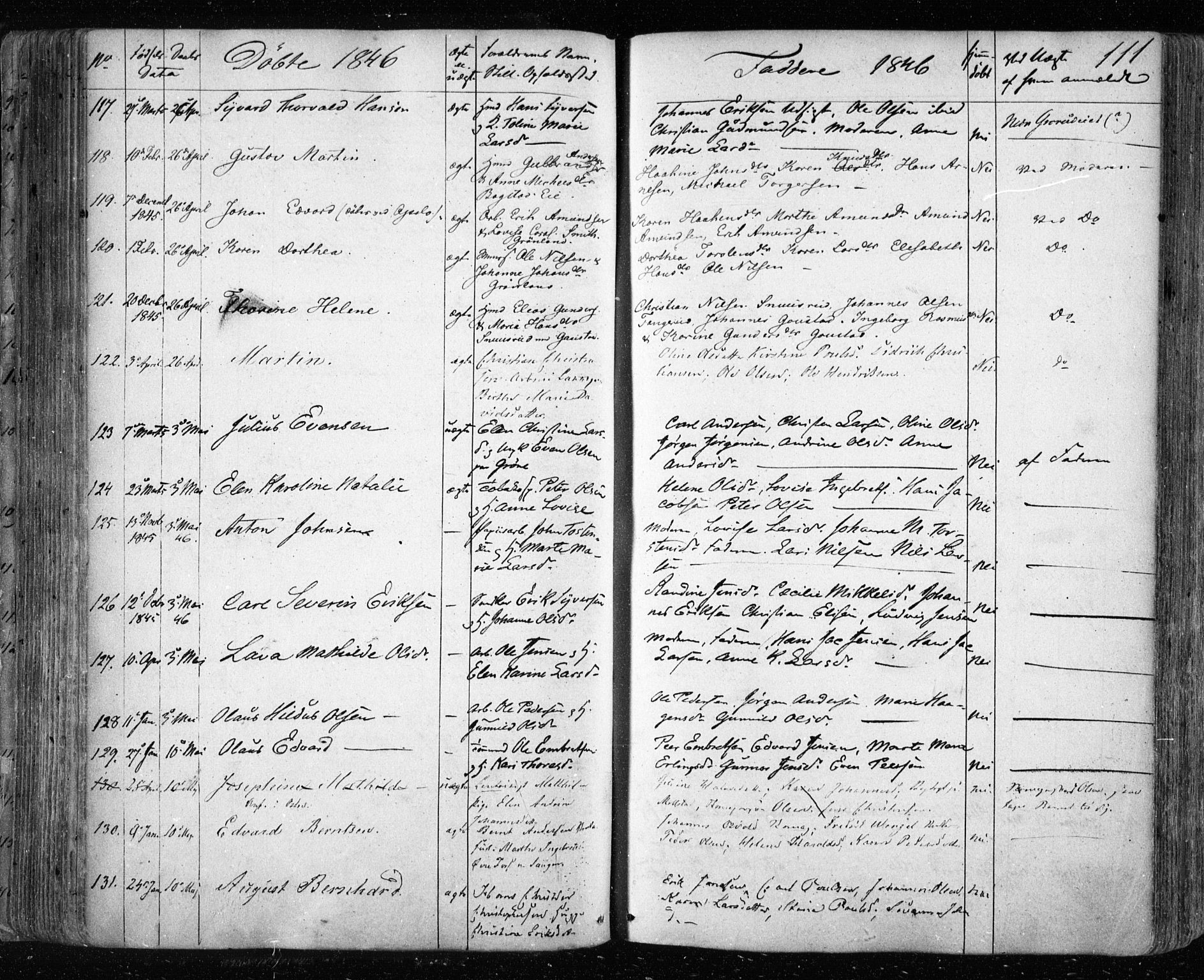 Aker prestekontor kirkebøker, SAO/A-10861/F/L0019: Parish register (official) no. 19, 1842-1852, p. 111