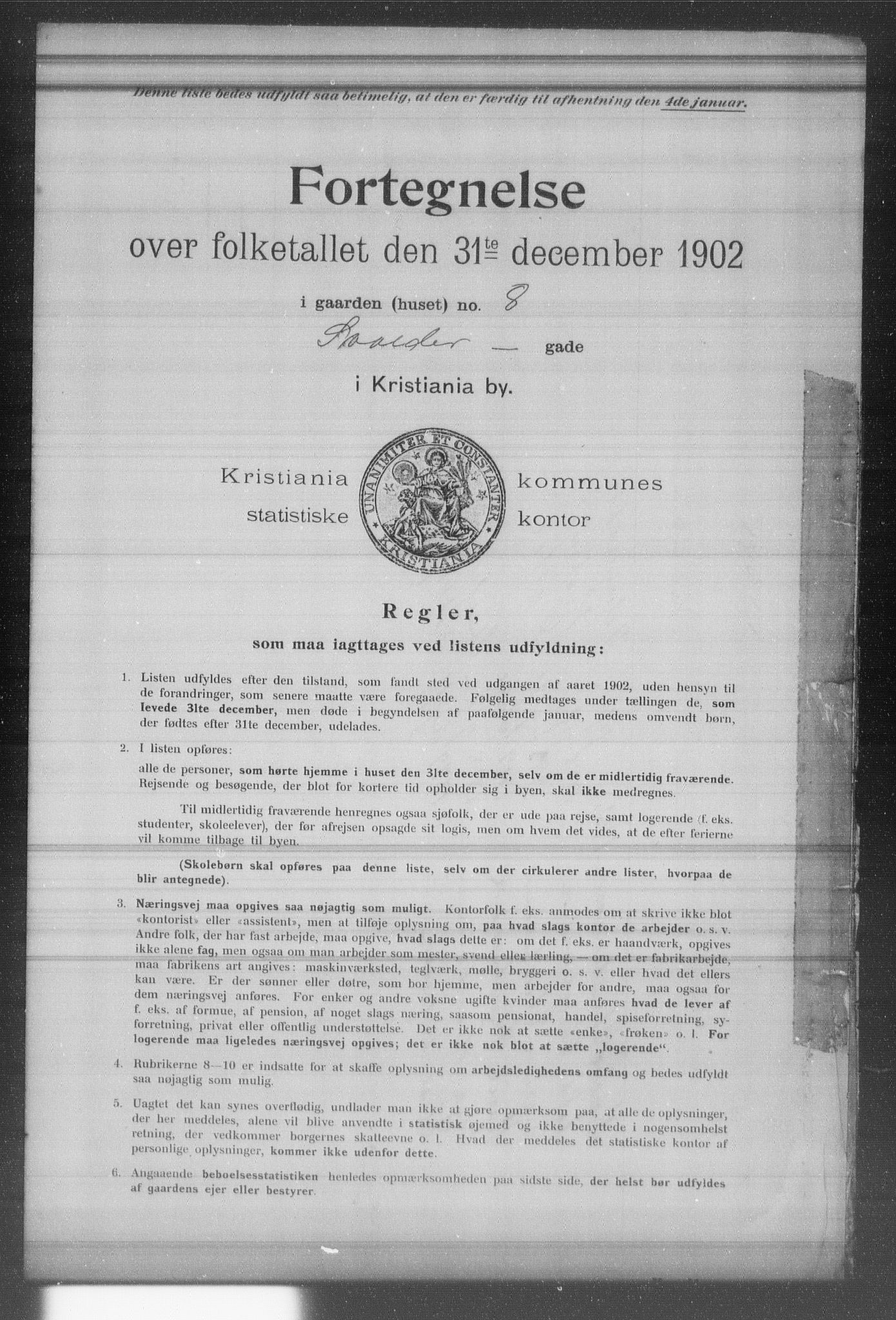 OBA, Municipal Census 1902 for Kristiania, 1902, p. 19863