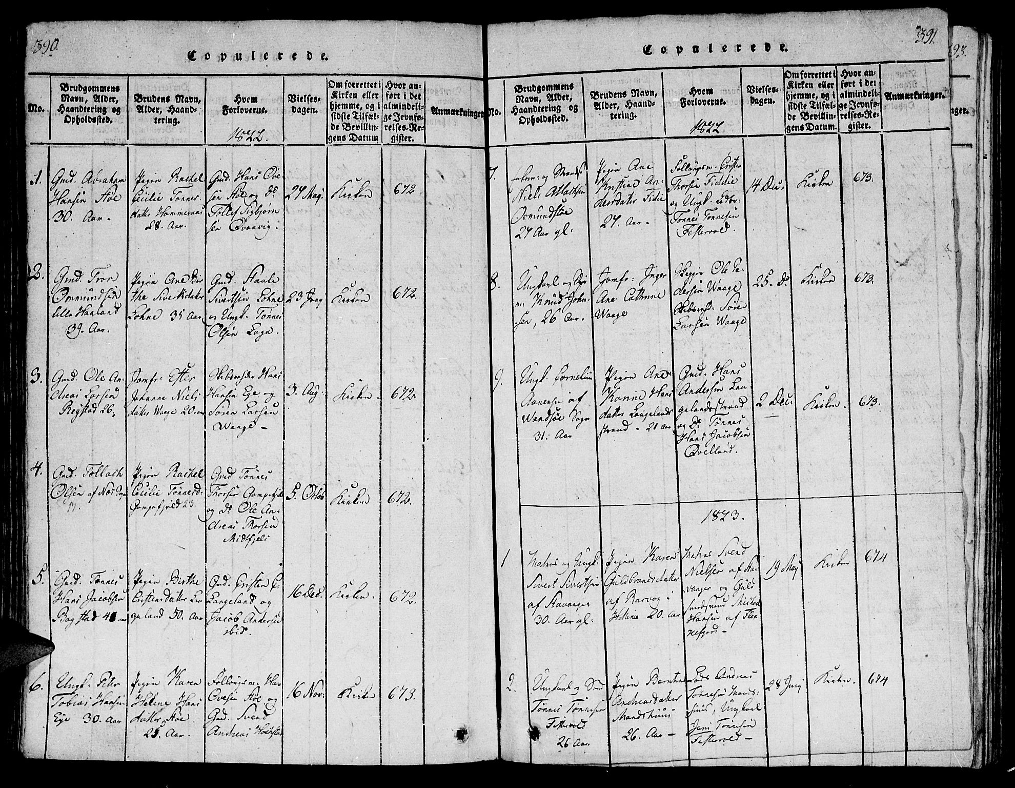 Flekkefjord sokneprestkontor, SAK/1111-0012/F/Fb/Fbb/L0001: Parish register (copy) no. B 1, 1815-1830, p. 400-401