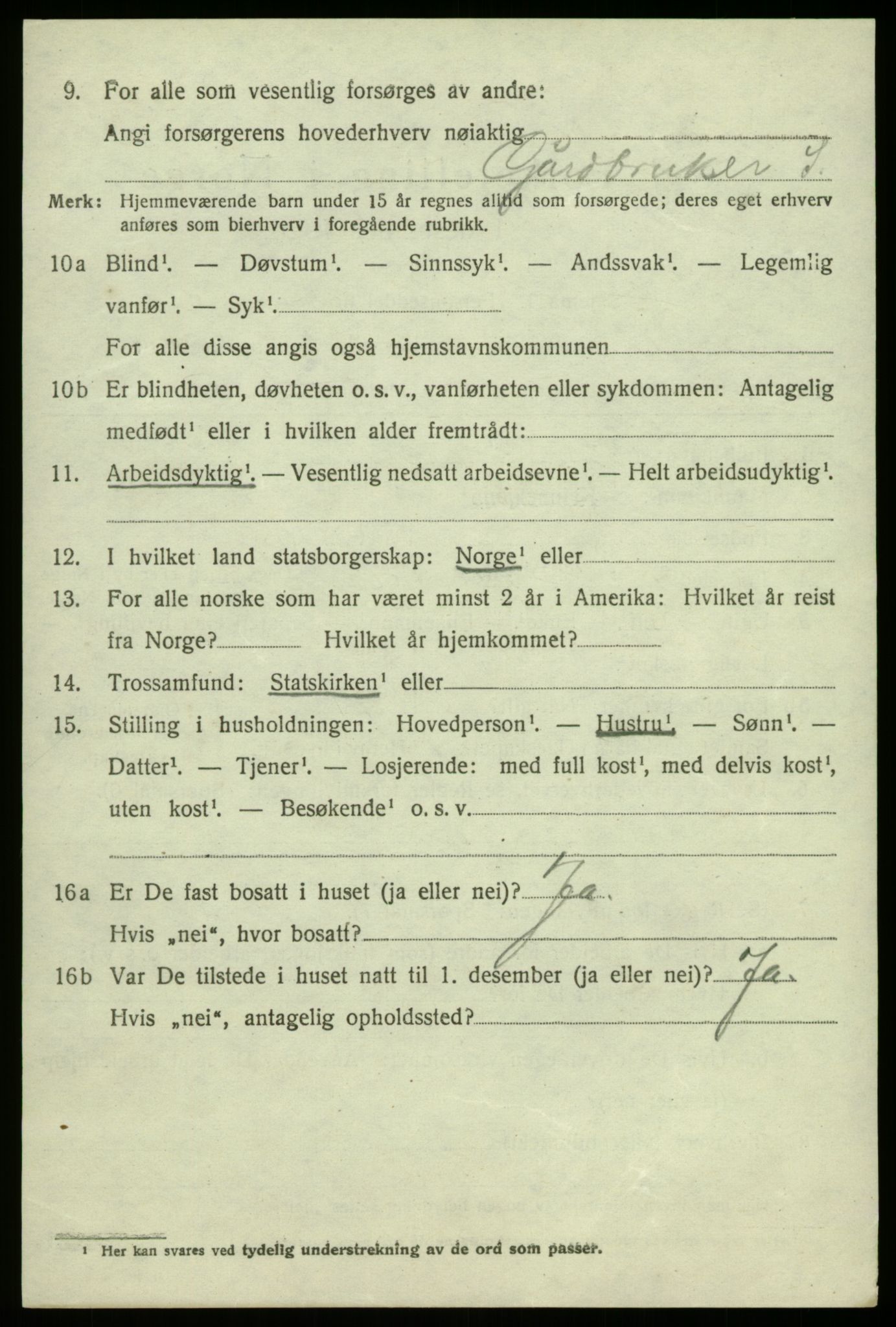 SAB, 1920 census for Fana, 1920, p. 5344