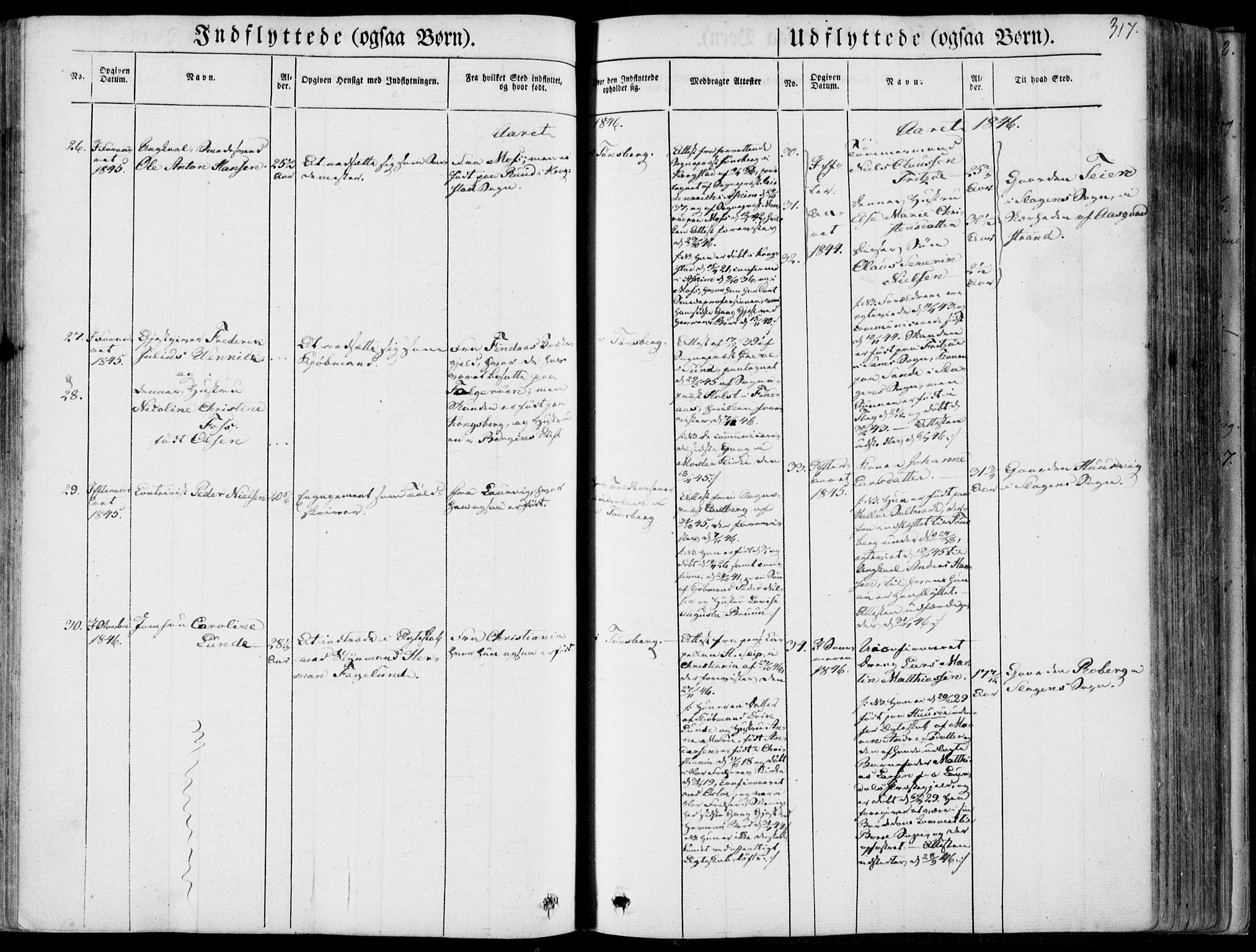 Tønsberg kirkebøker, SAKO/A-330/F/Fa/L0007: Parish register (official) no. I 7, 1845-1854, p. 317