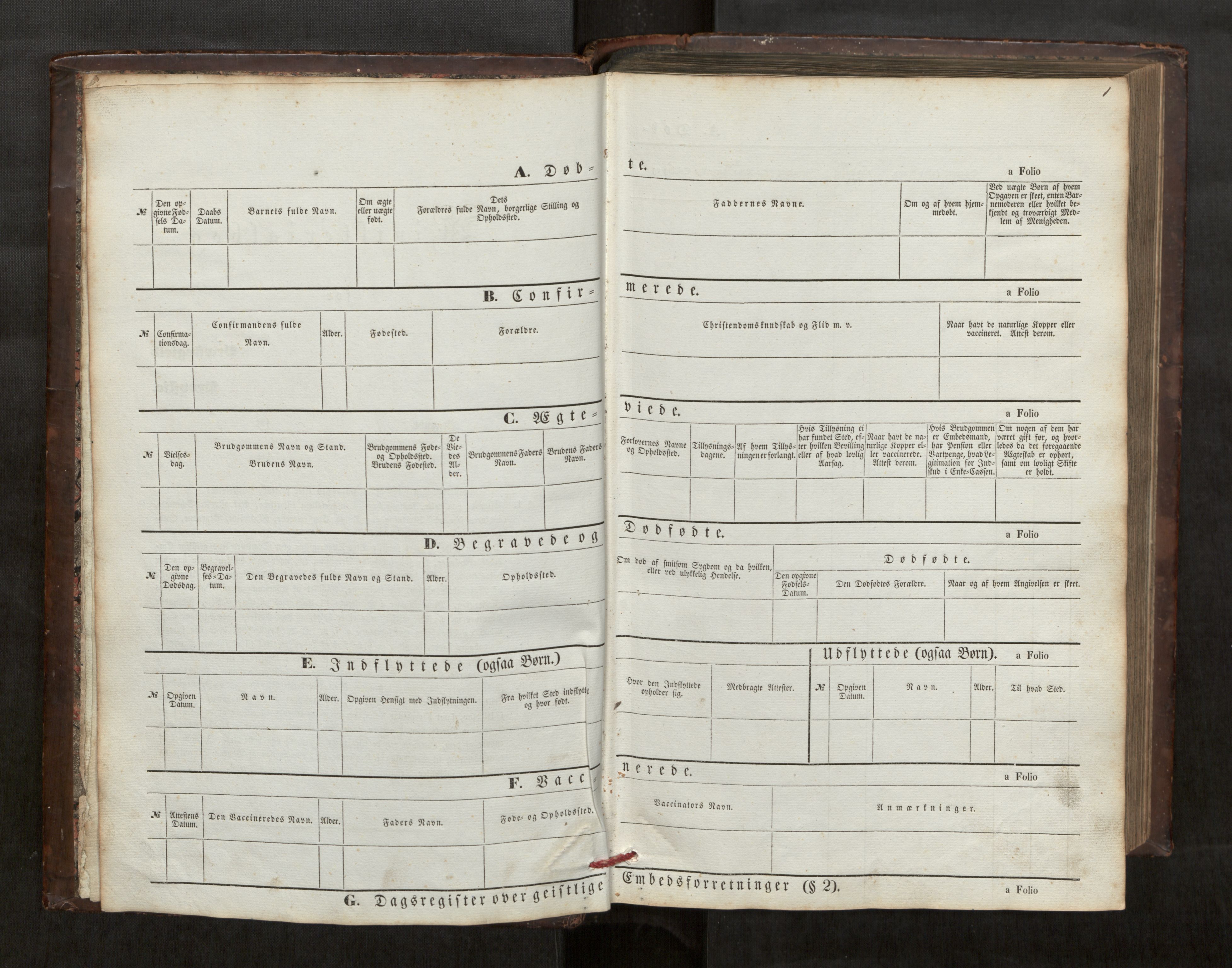 Aukra sokneprestkontor, AV/SAT-A-1053/2/H/Ha/Hab/L0001: Parish register (copy) no. 1, 1850-1851, p. 1