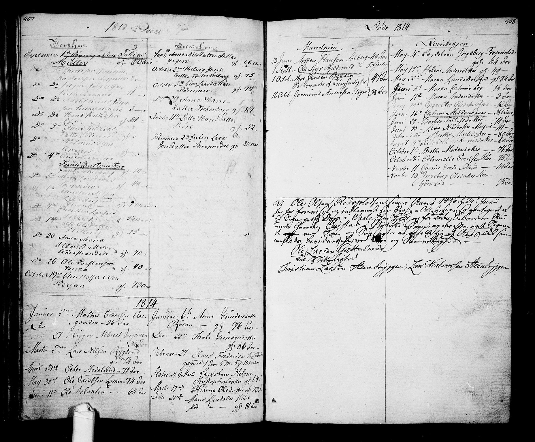 Borre kirkebøker, SAKO/A-338/F/Fa/L0003: Parish register (official) no. I 3, 1807-1814, p. 407-408