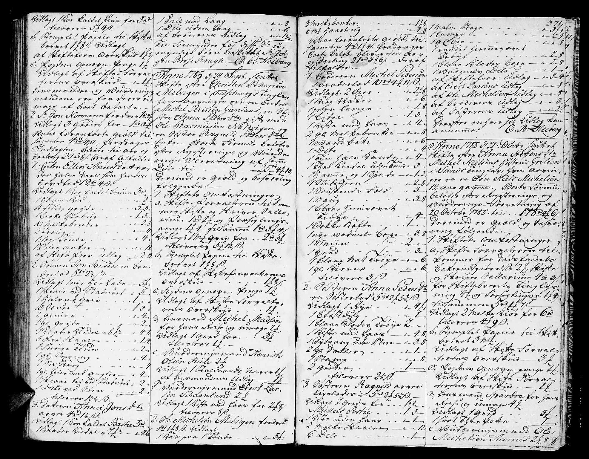 Senja og Tromsø sorenskriveri , SATØ/SATØ-31/H/Hb/L0143: Skifteutlodningsprotokoll, 1776-1785, p. 370b-371a