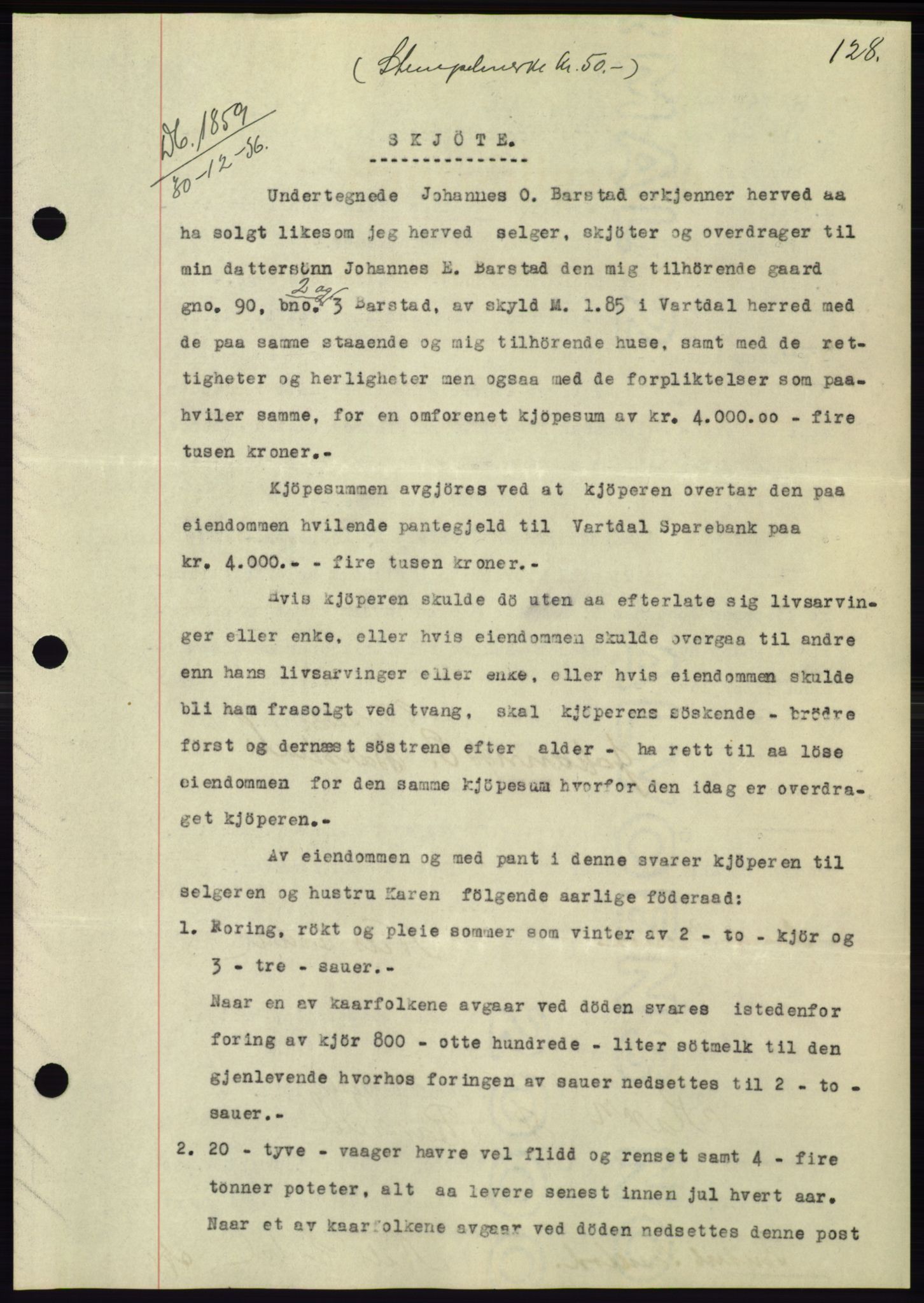 Søre Sunnmøre sorenskriveri, AV/SAT-A-4122/1/2/2C/L0062: Mortgage book no. 56, 1936-1937, Diary no: : 1859/1936