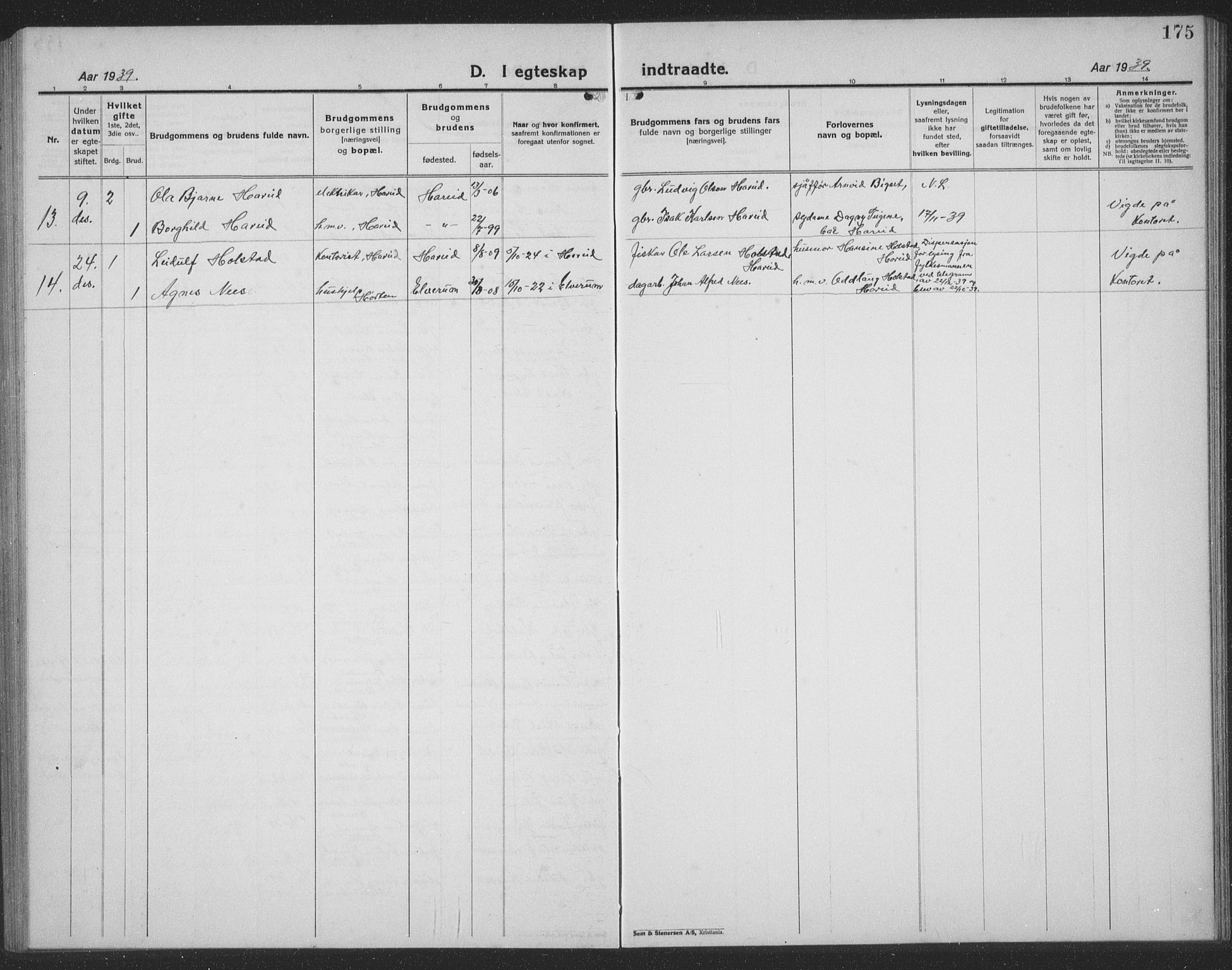 Ministerialprotokoller, klokkerbøker og fødselsregistre - Møre og Romsdal, AV/SAT-A-1454/510/L0127: Parish register (copy) no. 510C04, 1923-1939, p. 175