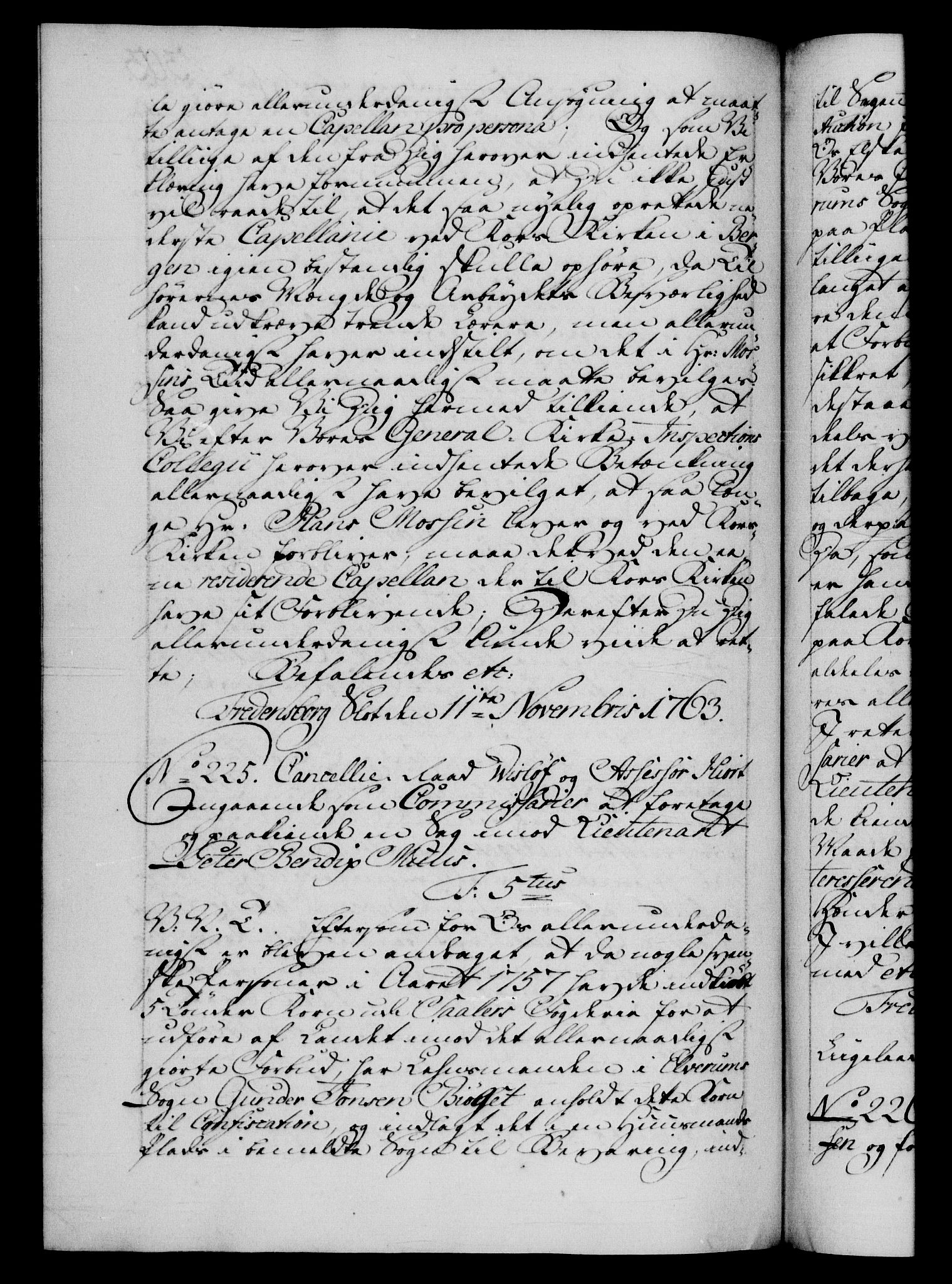 Danske Kanselli 1572-1799, RA/EA-3023/F/Fc/Fca/Fcab/L0037: Norske tegnelser, 1762-1766, p. 303b