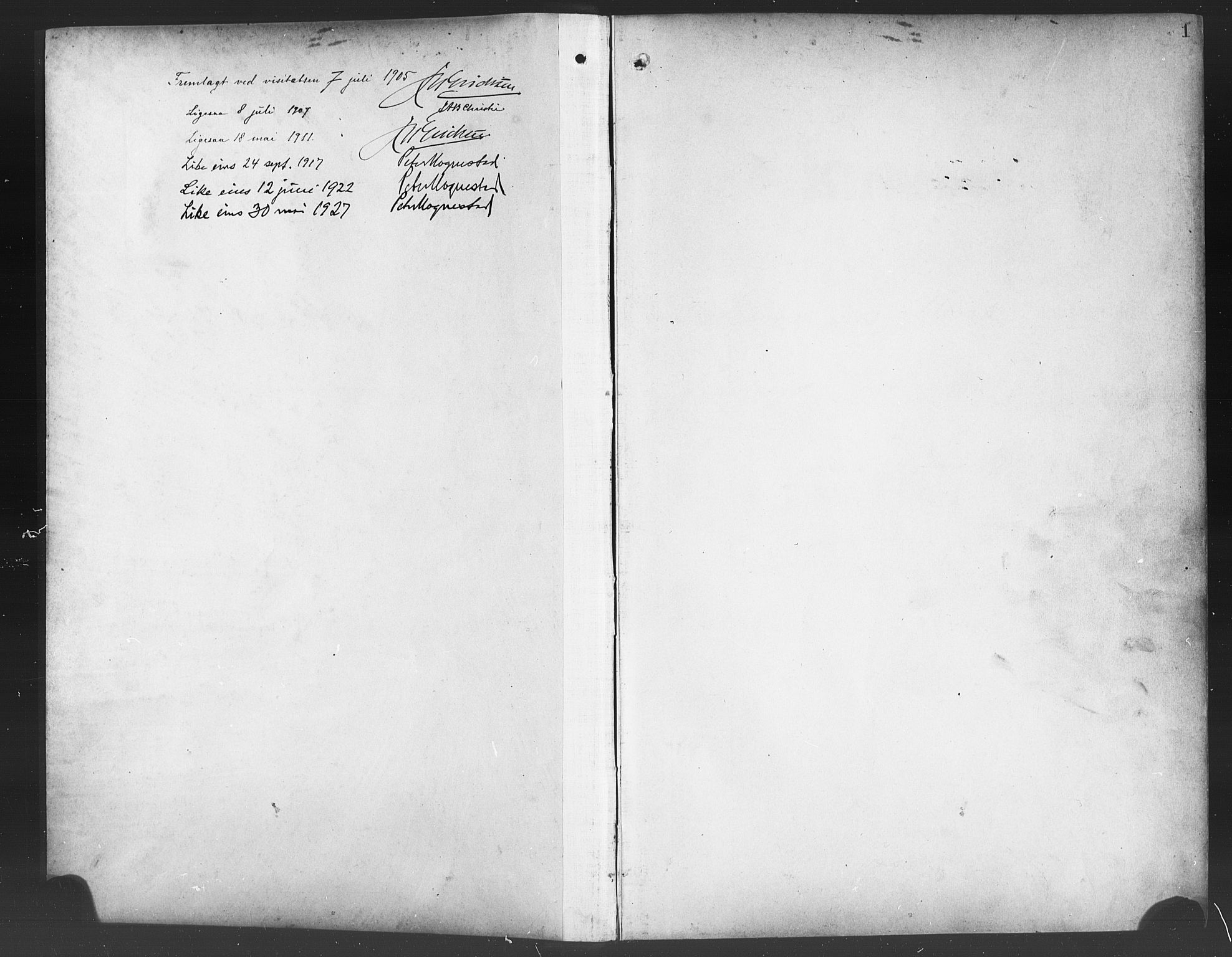 Ulvik sokneprestembete, SAB/A-78801/H/Hab: Parish register (copy) no. B 4, 1902-1923, p. 1