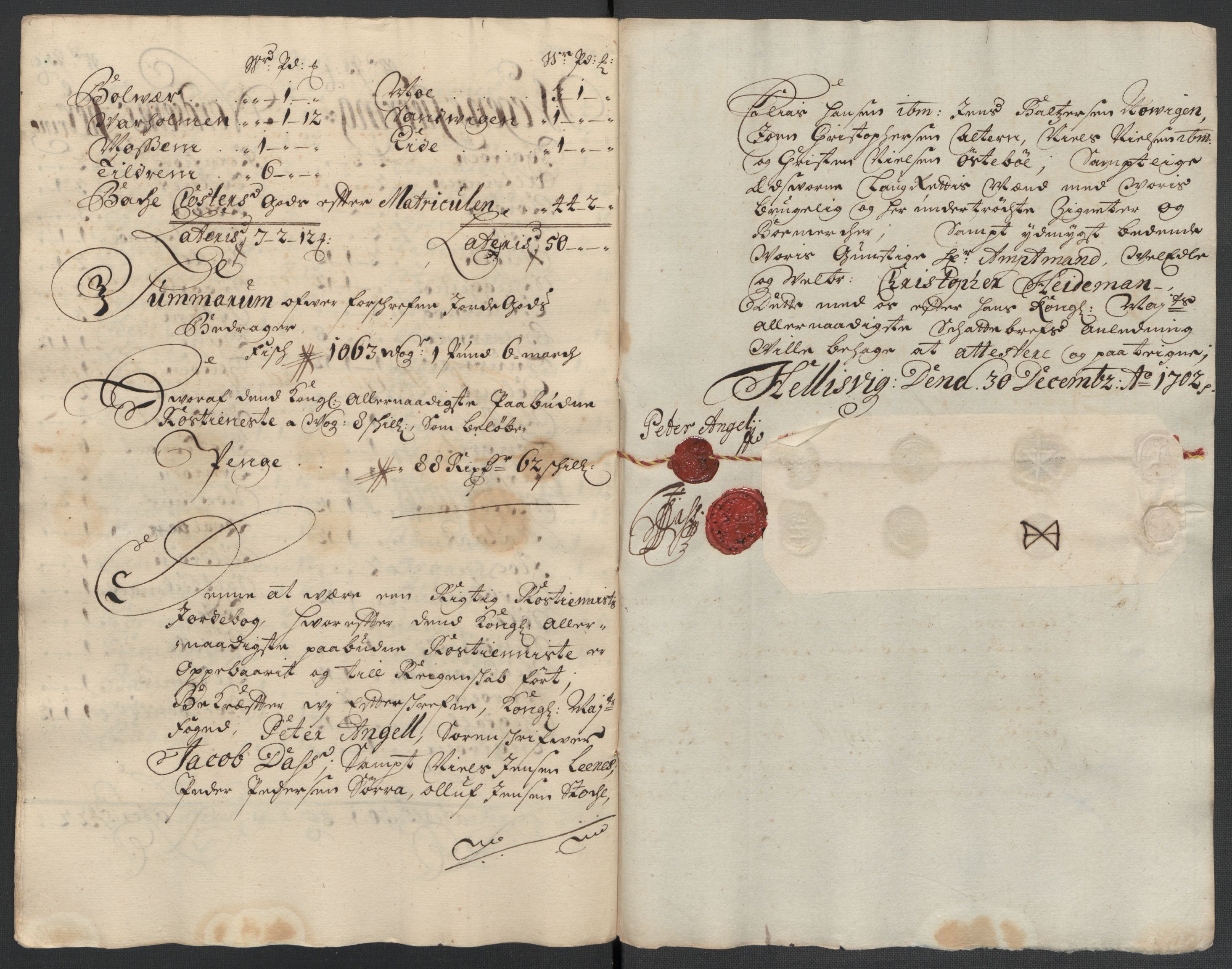 Rentekammeret inntil 1814, Reviderte regnskaper, Fogderegnskap, AV/RA-EA-4092/R65/L4508: Fogderegnskap Helgeland, 1702-1705, p. 96