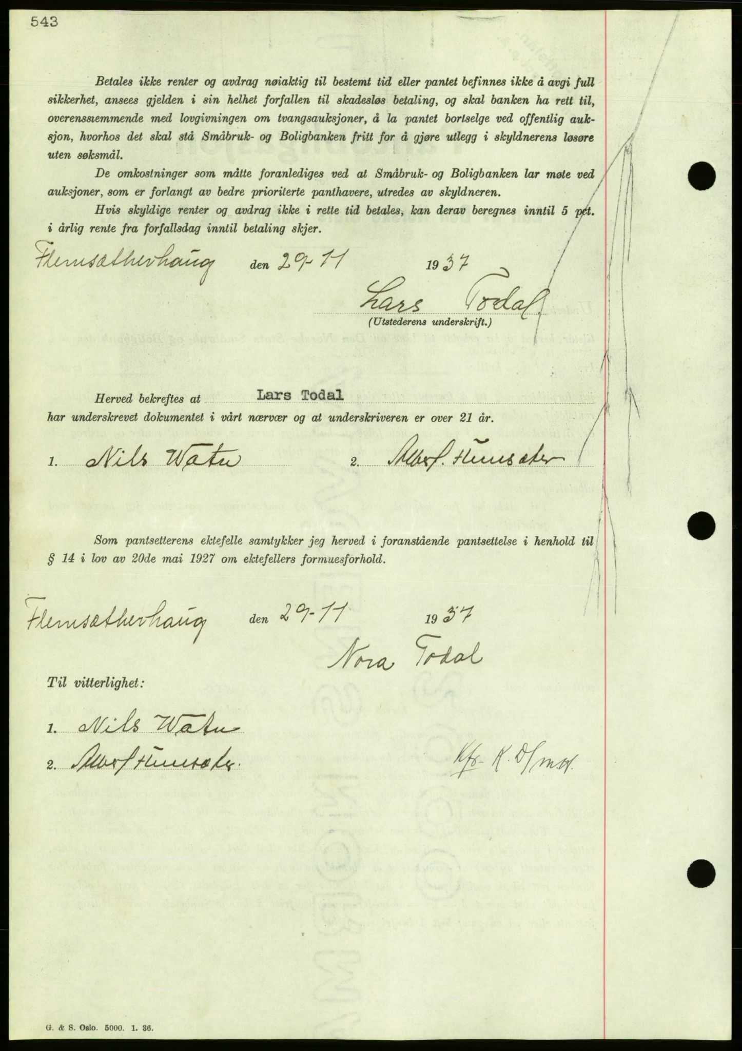 Nordmøre sorenskriveri, AV/SAT-A-4132/1/2/2Ca/L0092: Mortgage book no. B82, 1937-1938, Diary no: : 32/1938