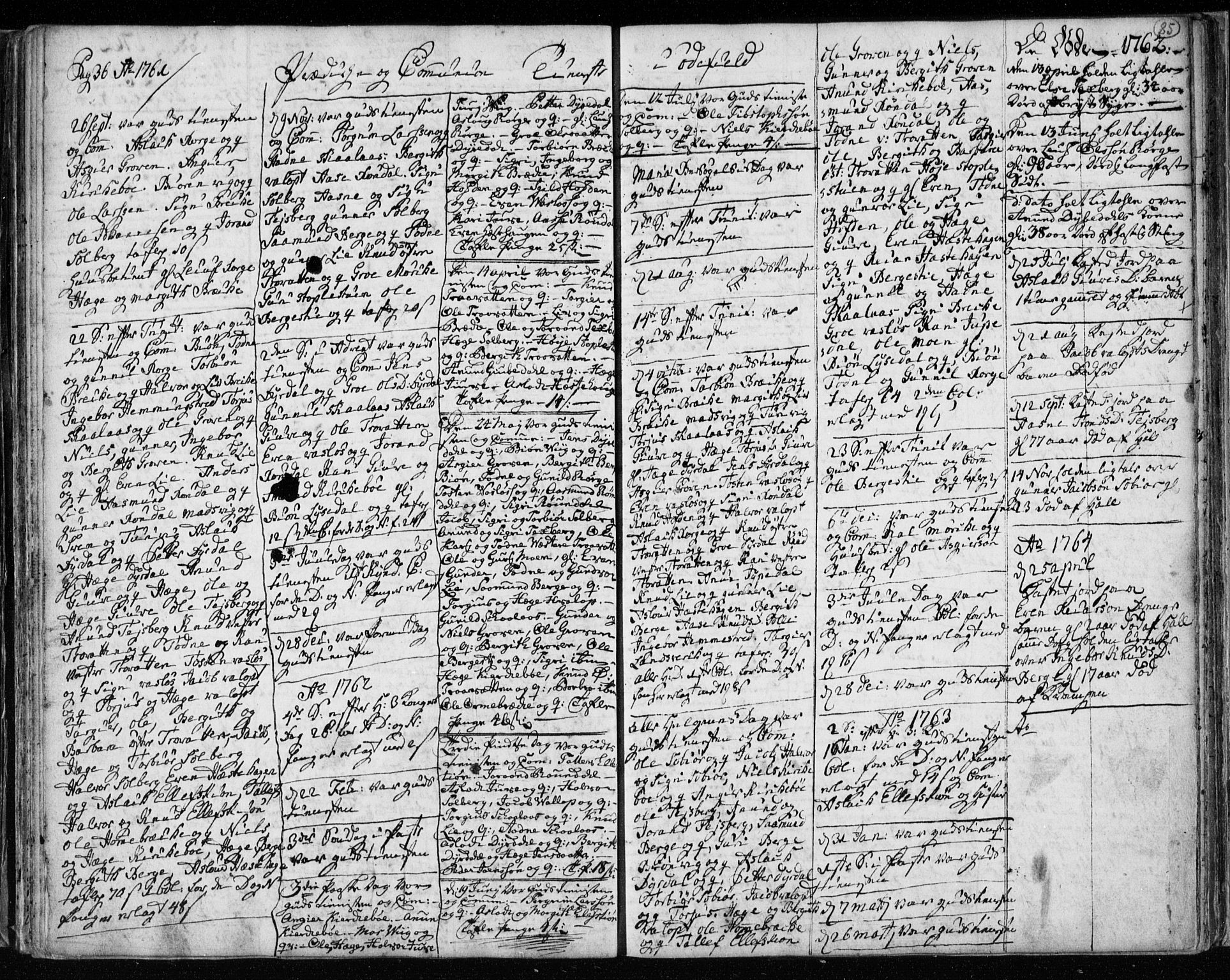 Lårdal kirkebøker, SAKO/A-284/F/Fa/L0003: Parish register (official) no. I 3, 1754-1790, p. 85