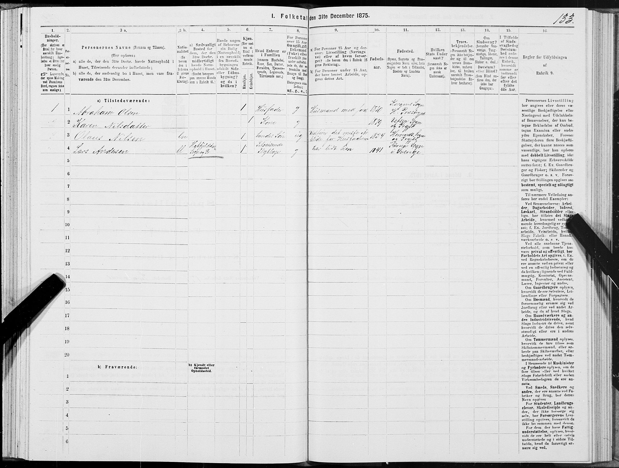 SAT, 1875 census for 1832P Hemnes, 1875, p. 4133