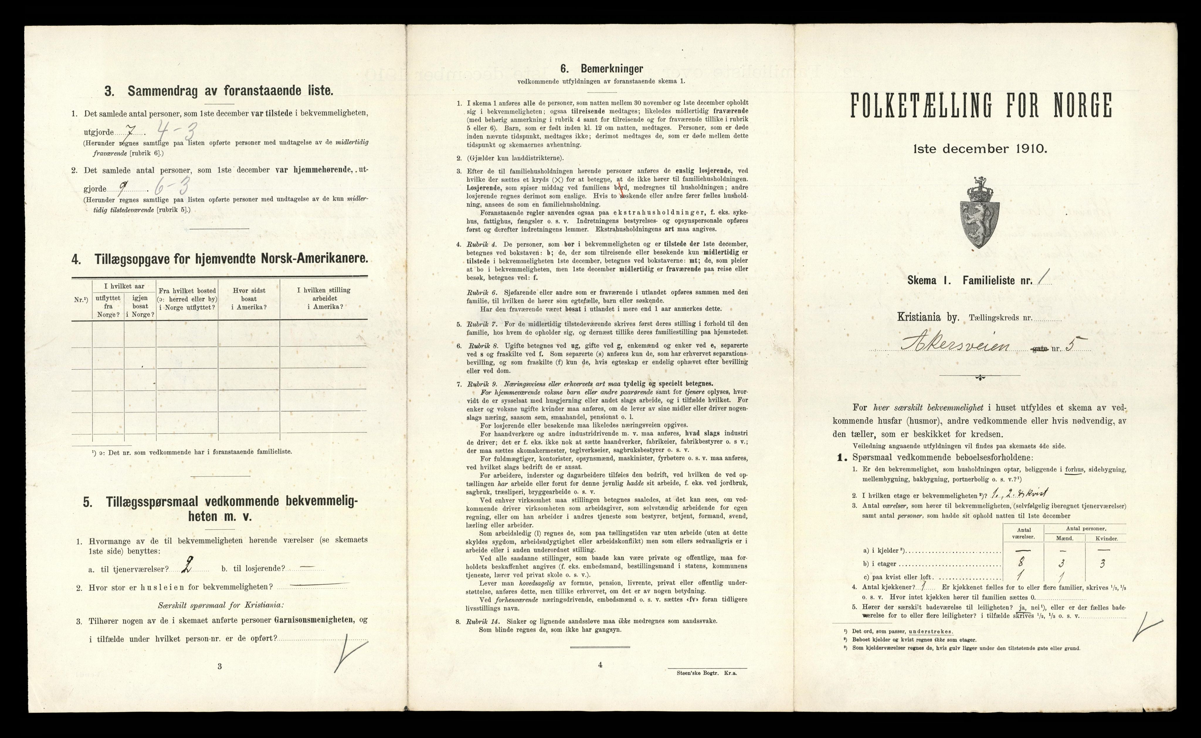 RA, 1910 census for Kristiania, 1910, p. 2313