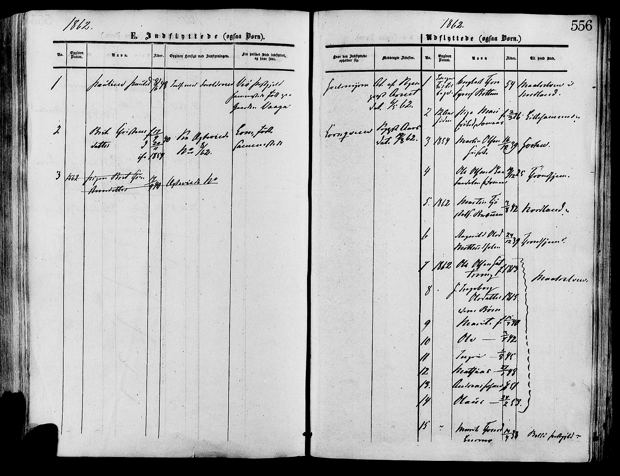 Lesja prestekontor, SAH/PREST-068/H/Ha/Haa/L0008: Parish register (official) no. 8, 1854-1880, p. 556
