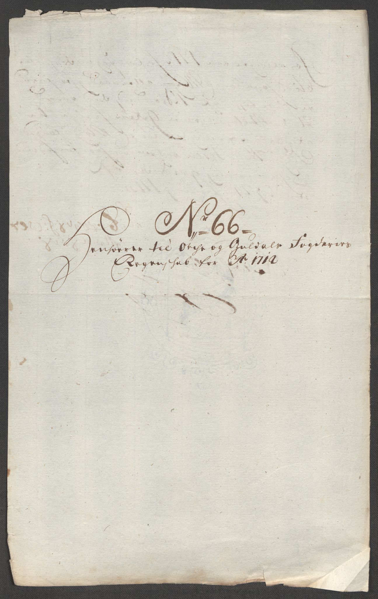 Rentekammeret inntil 1814, Reviderte regnskaper, Fogderegnskap, AV/RA-EA-4092/R60/L3963: Fogderegnskap Orkdal og Gauldal, 1712, p. 477