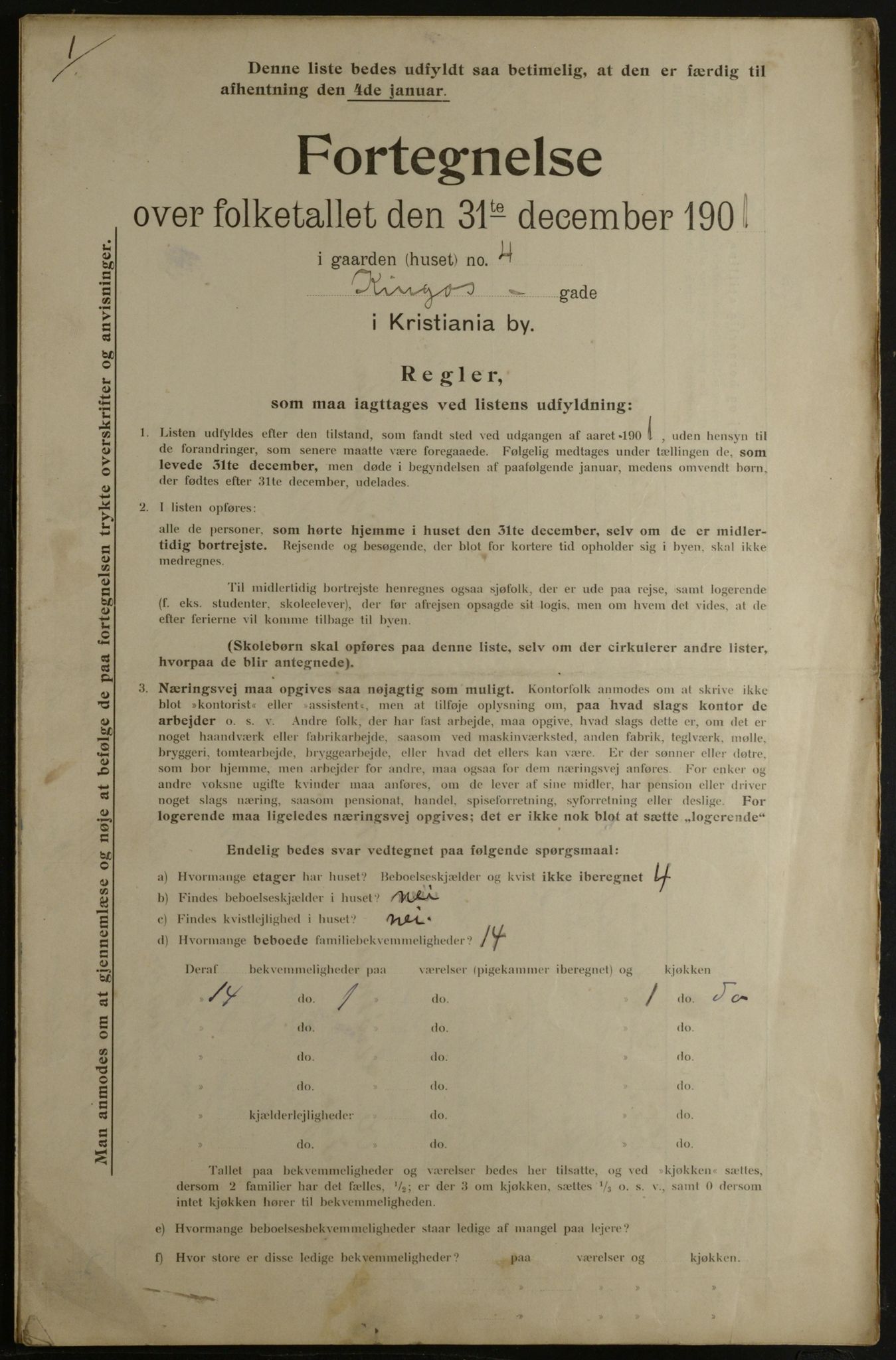 OBA, Municipal Census 1901 for Kristiania, 1901, p. 7729