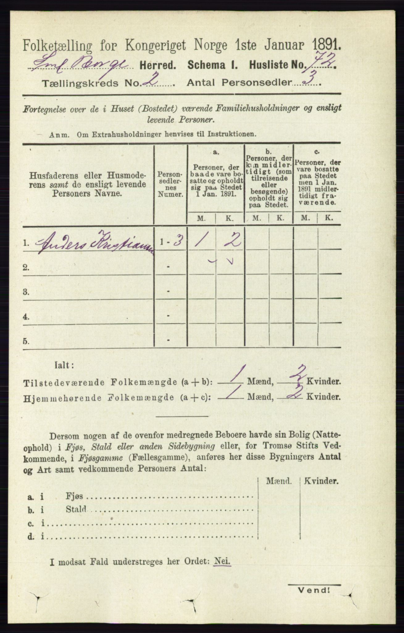 RA, 1891 census for 0113 Borge, 1891, p. 811