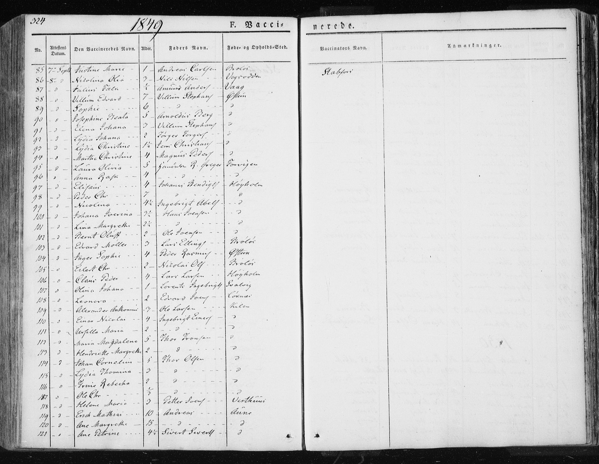 Ministerialprotokoller, klokkerbøker og fødselsregistre - Nordland, AV/SAT-A-1459/830/L0447: Parish register (official) no. 830A11, 1831-1854, p. 324