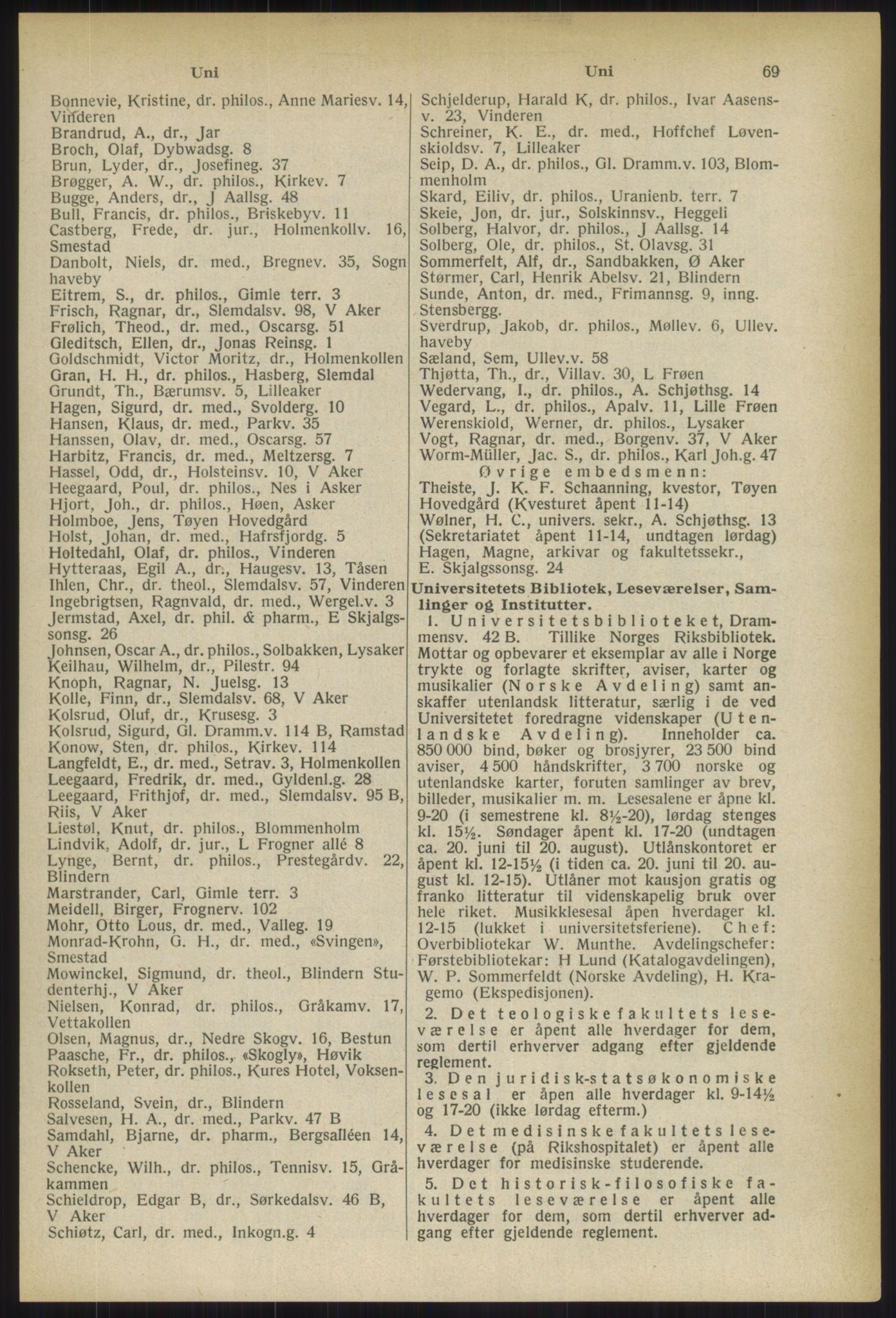 Kristiania/Oslo adressebok, PUBL/-, 1937, p. 69