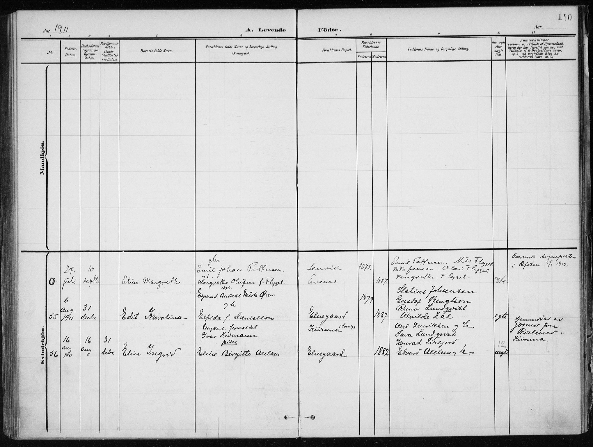 Ministerialprotokoller, klokkerbøker og fødselsregistre - Nordland, AV/SAT-A-1459/866/L0941: Parish register (official) no. 866A04, 1901-1917, p. 140